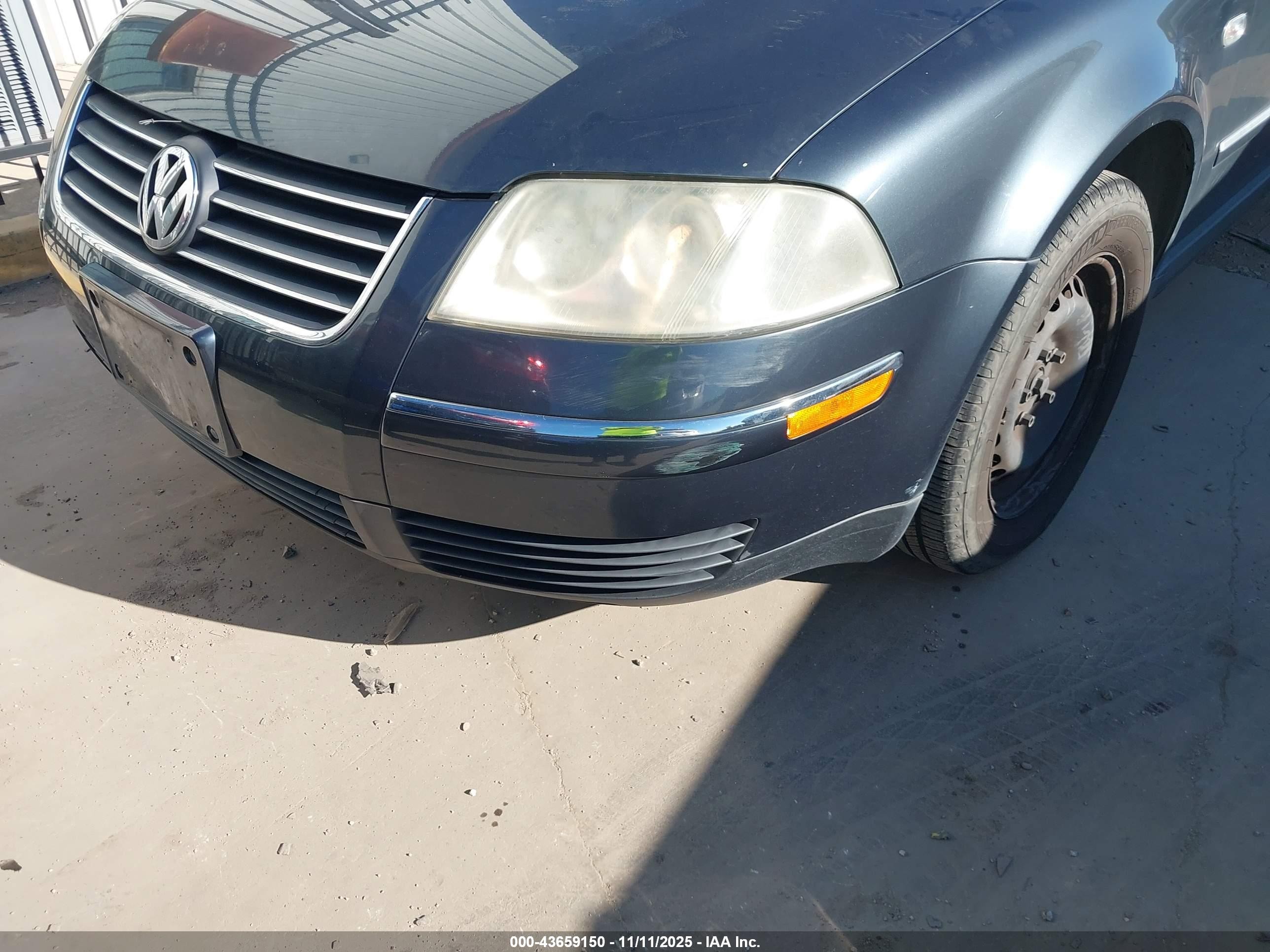 2003 Volkswagen Passat Gl Gray vin: WVWMD63B53P192839