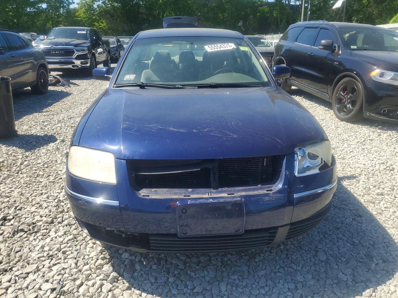 2003 Volkswagen Passat Gl Синий vin: WVWMD63B53P298224
