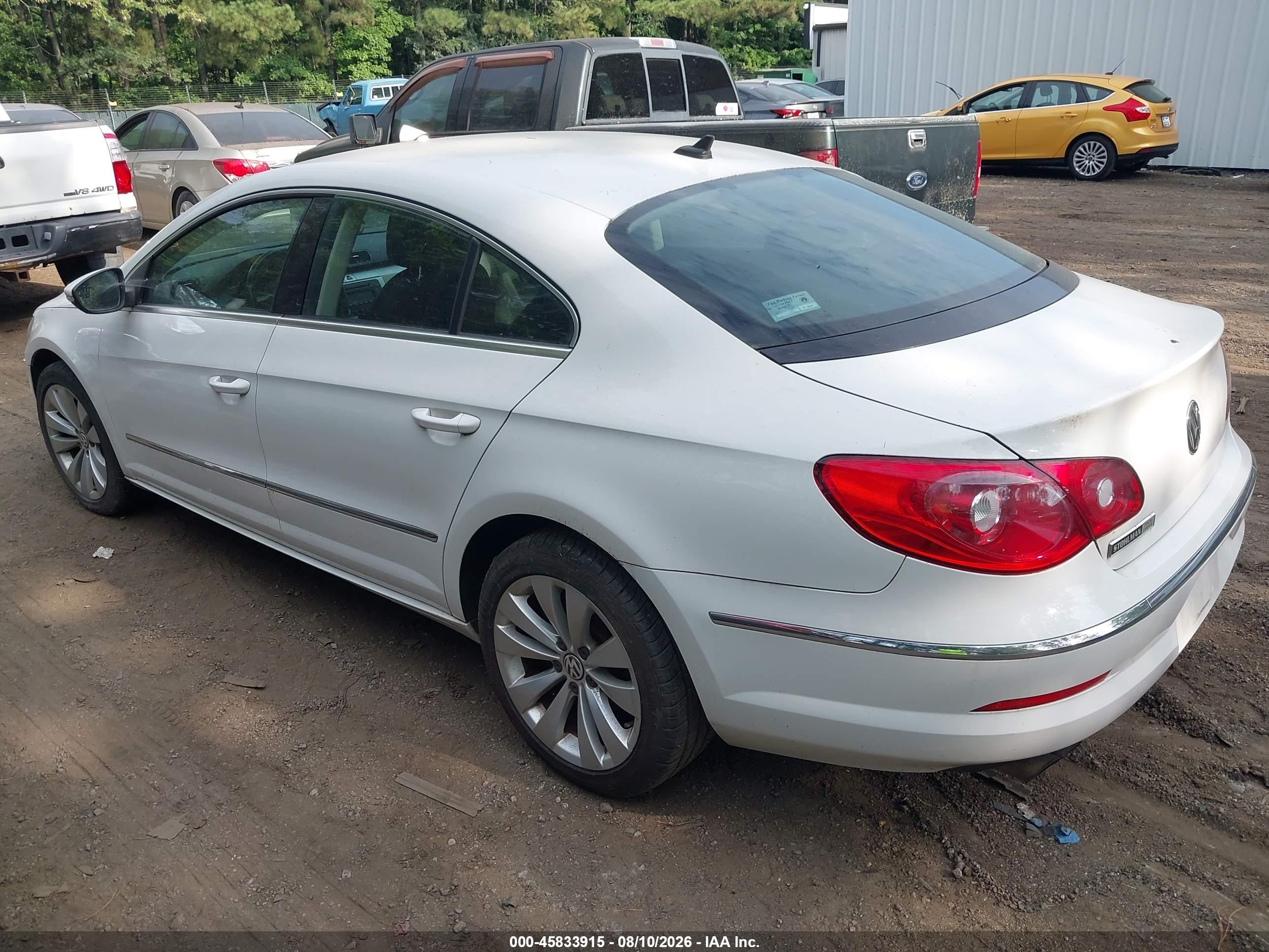 2009 Volkswagen Cc Sport White vin: WVWML73C09E567932
