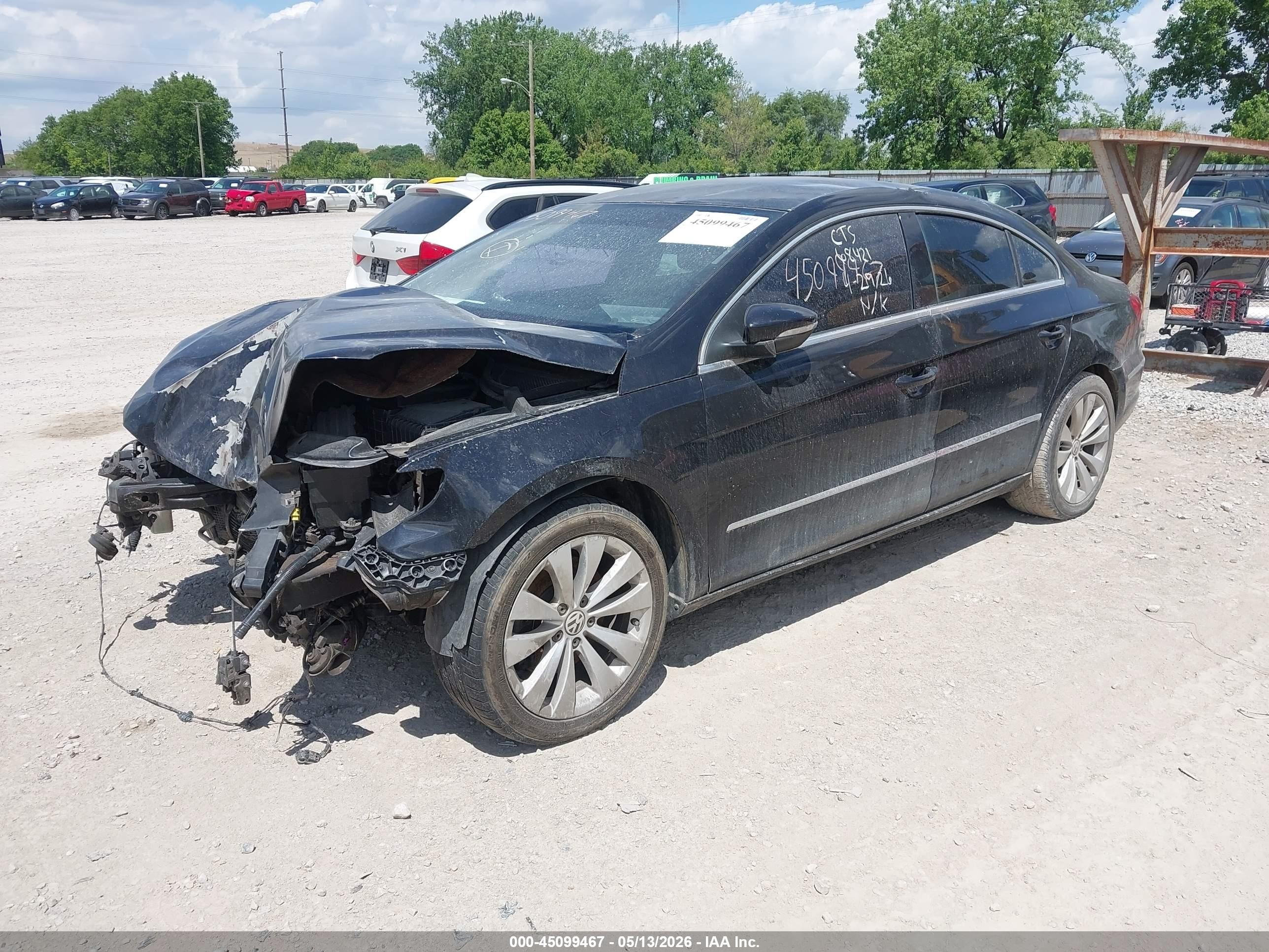 2009 Volkswagen Cc Sport Черный vin: WVWML73C99E518535