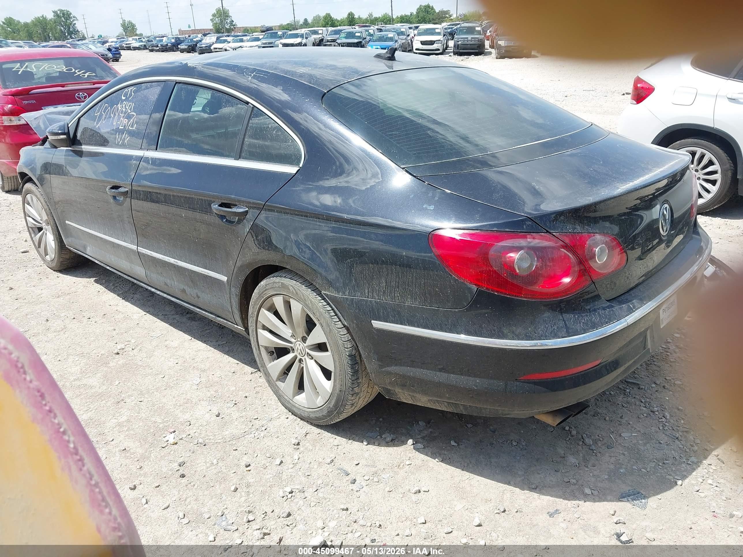 2009 Volkswagen Cc Sport Черный vin: WVWML73C99E518535