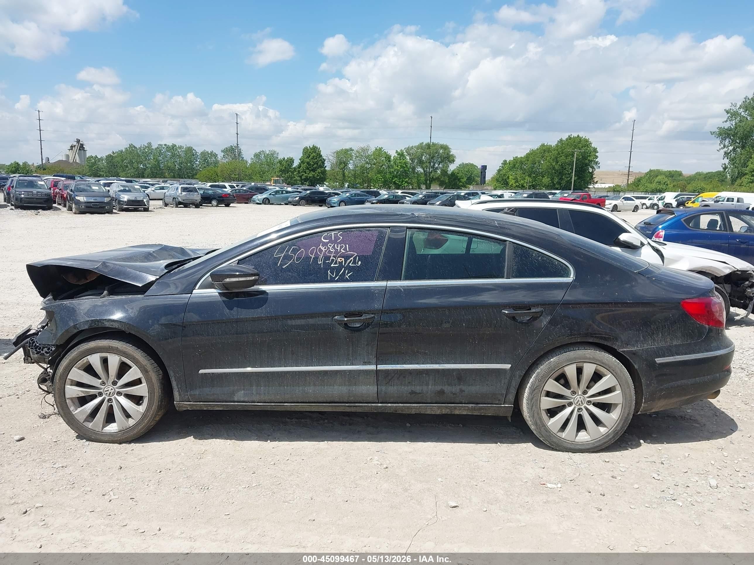2009 Volkswagen Cc Sport Черный vin: WVWML73C99E518535