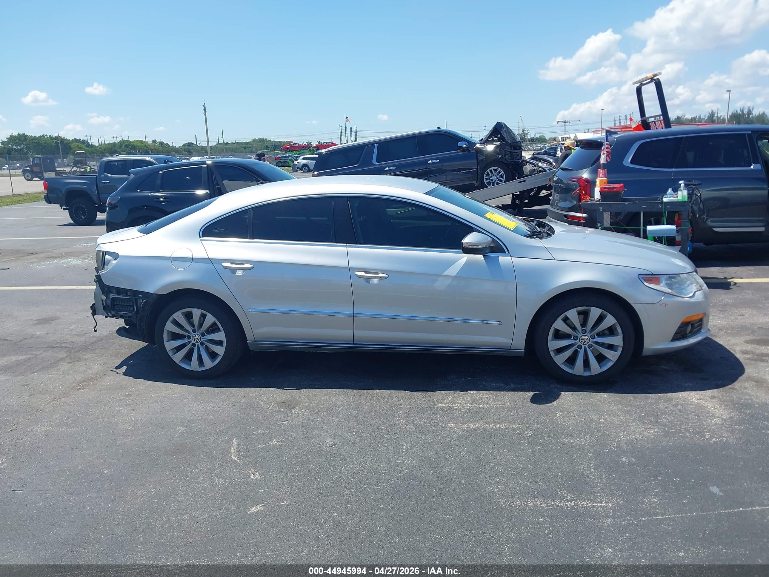 2010 Volkswagen Cc Sport Silver vin: WVWML7AN4AE520055