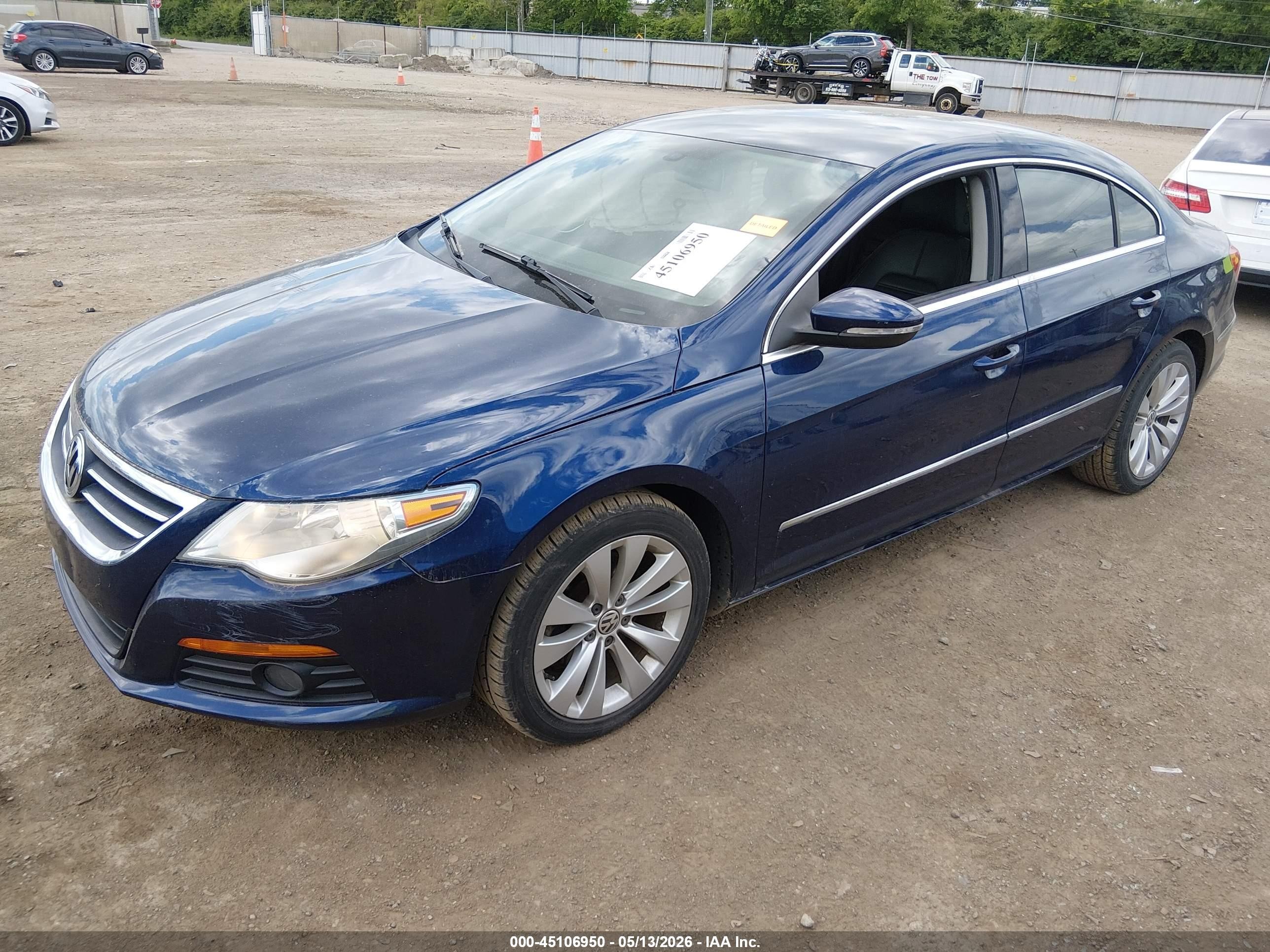 2010 Volkswagen Cc Sport Blue vin: WVWML7AN7AE500544