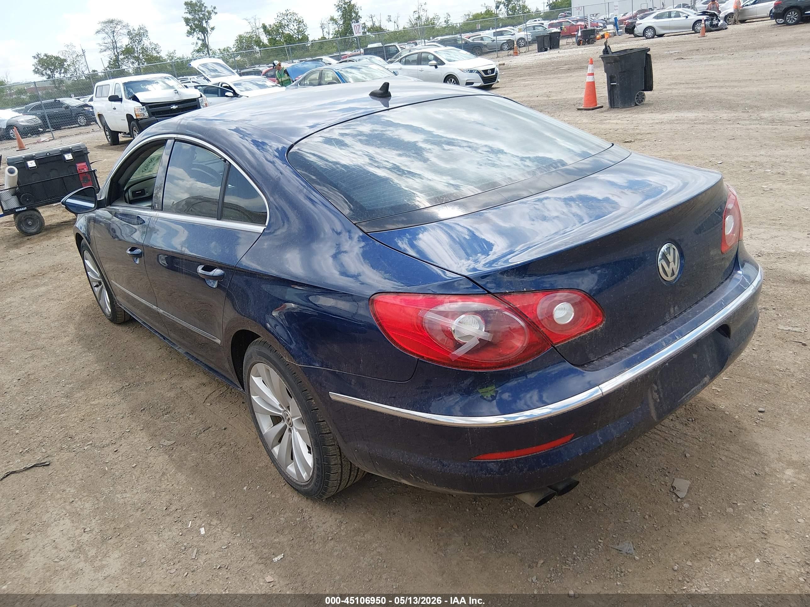 2010 Volkswagen Cc Sport Blue vin: WVWML7AN7AE500544