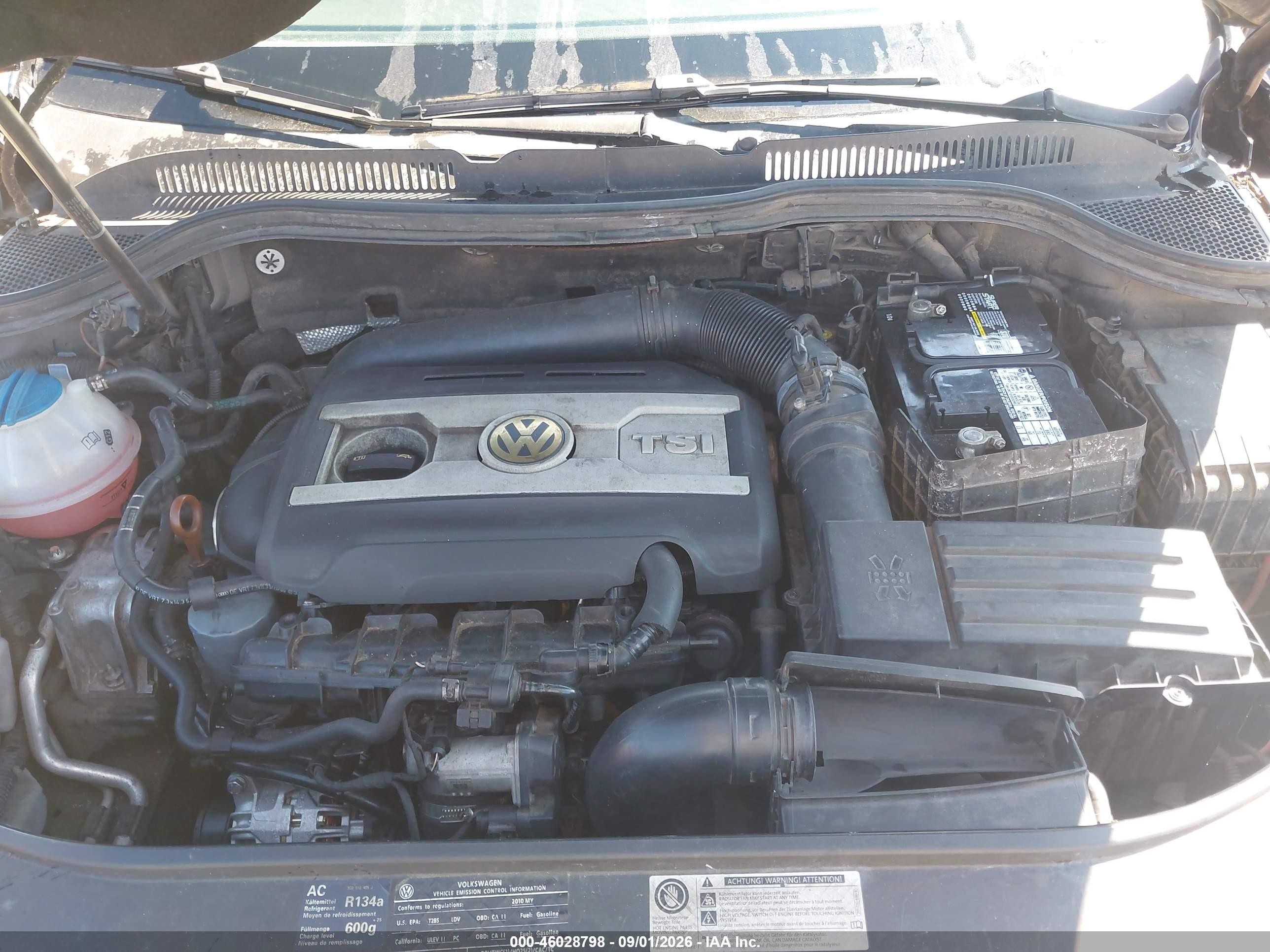 2010 Volkswagen Cc Sport Черный vin: WVWML7AN8AE512217