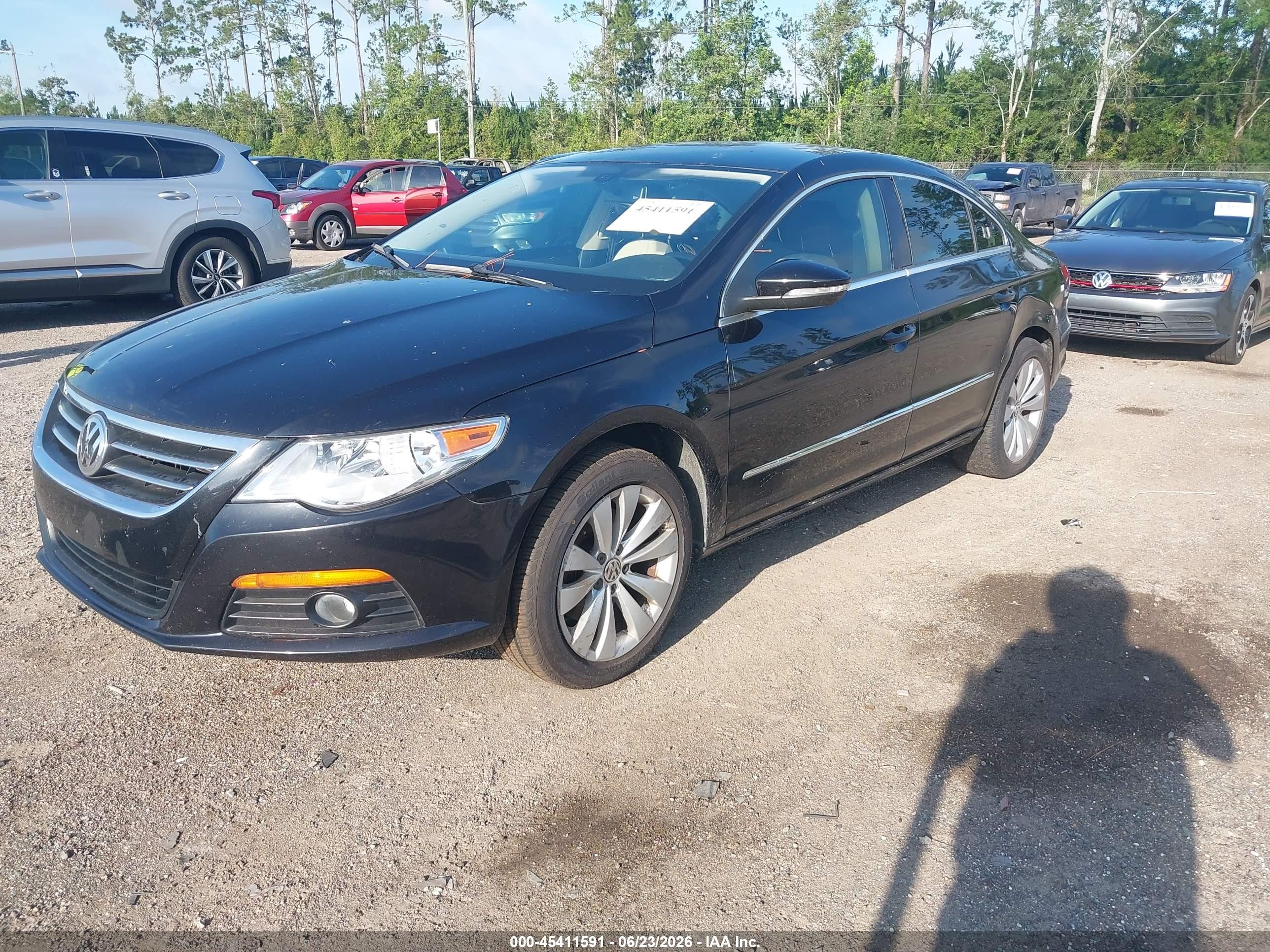 2010 Volkswagen Cc Sport Black vin: WVWML7AN9AE517393