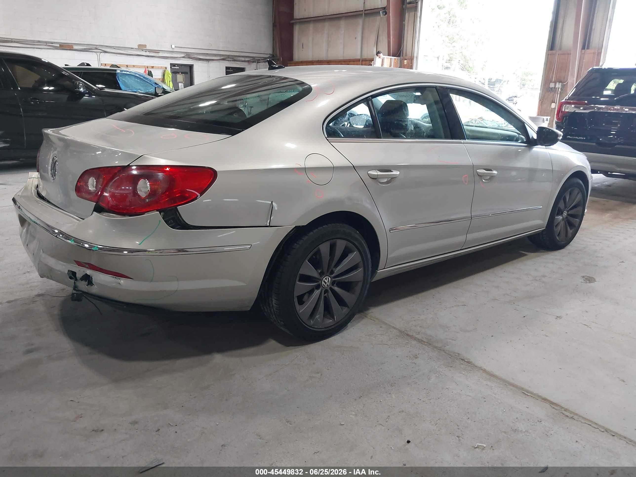 2009 Volkswagen Cc Sport Gray vin: WVWML93C19E542338