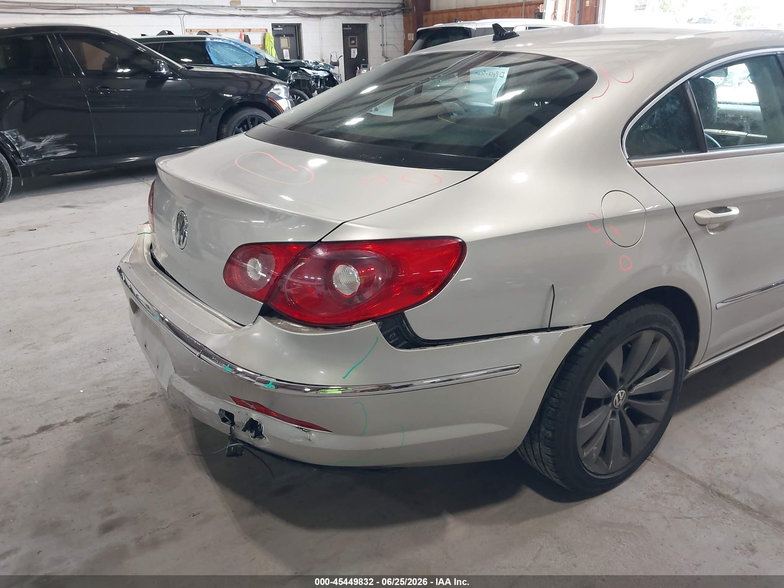 2009 Volkswagen Cc Sport Gray vin: WVWML93C19E542338