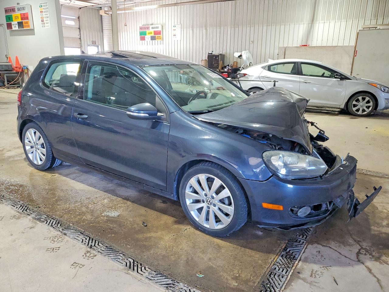 2012 Volkswagen Golf Blue vin: WVWMM7AJ0CW183052
