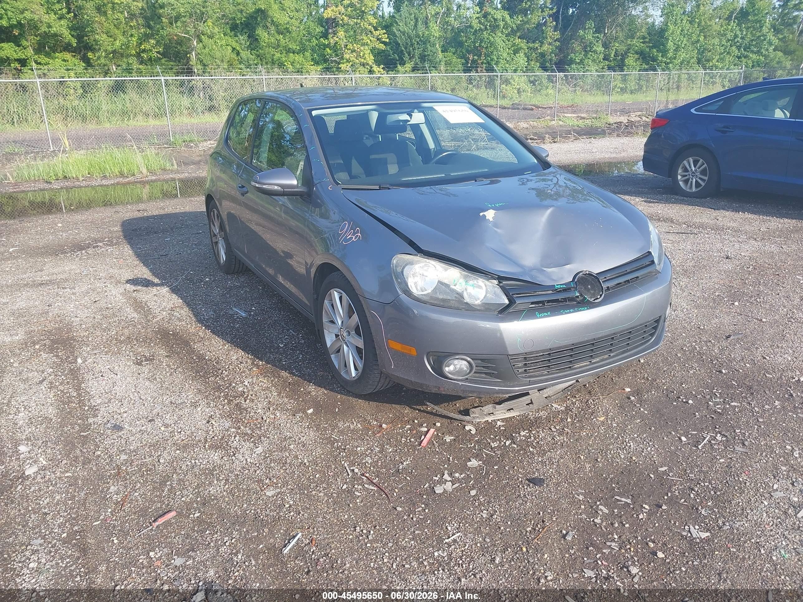 2011 Volkswagen Golf Tdi 2-door Gray vin: WVWMM7AJ1BW324824