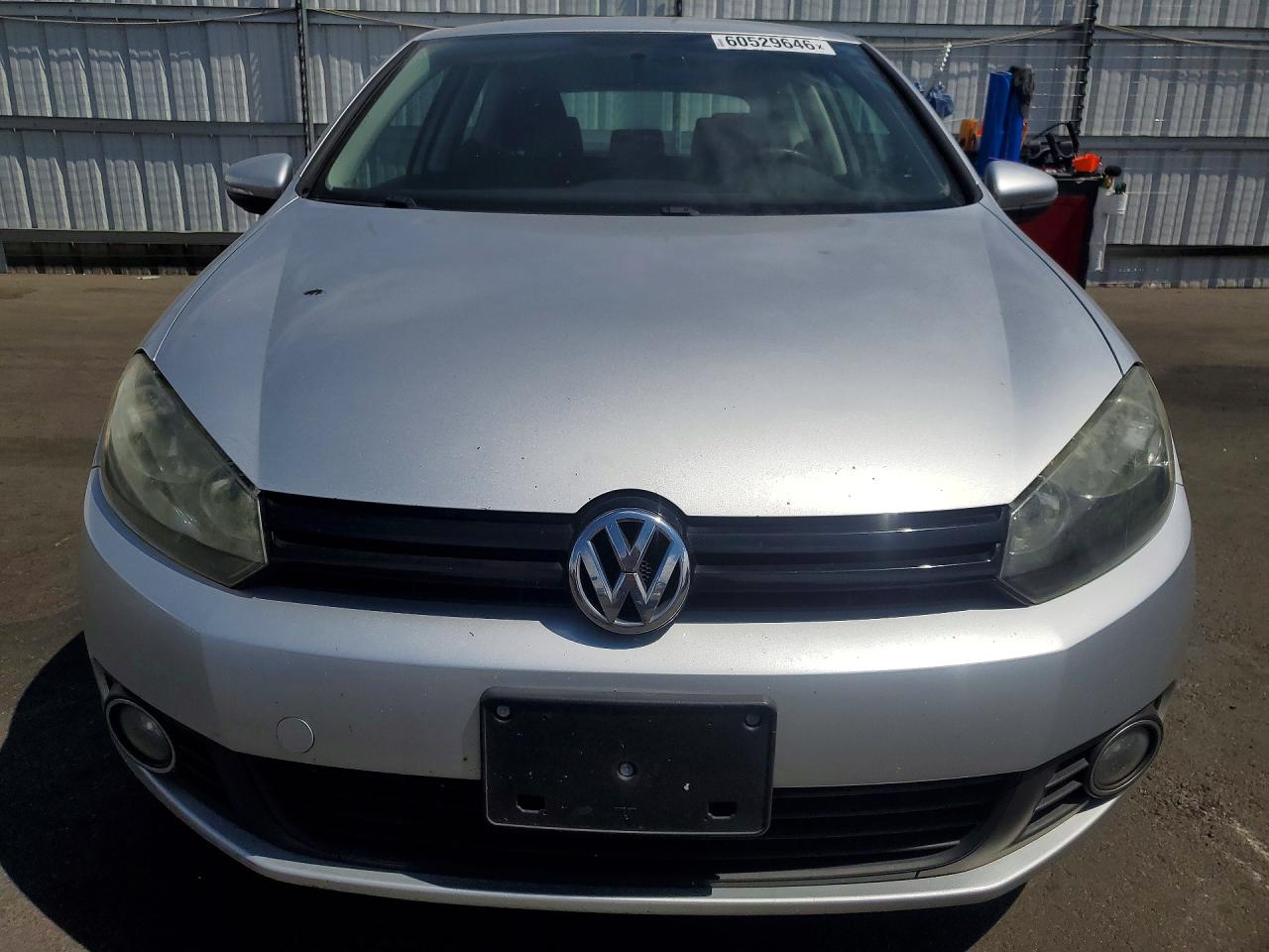 2012 Volkswagen Golf Silver vin: WVWMM7AJ5CW292249