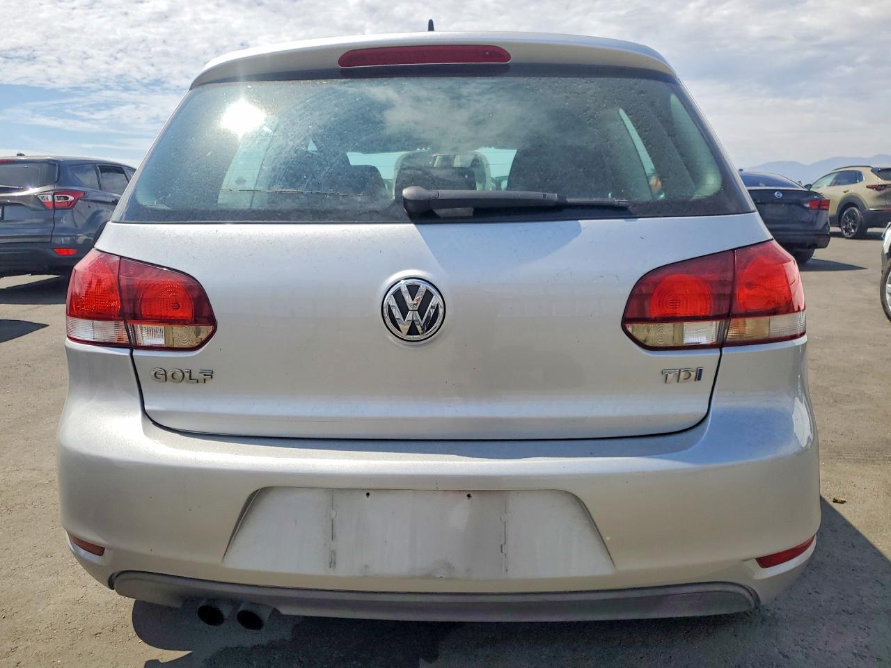 2012 Volkswagen Golf Silver vin: WVWMM7AJ5CW292249