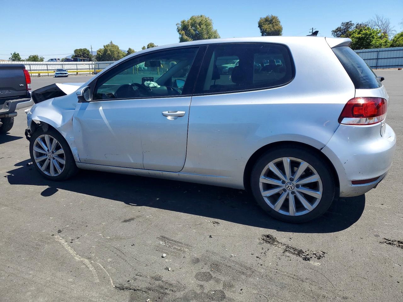 2013 Volkswagen Golf Silver vin: WVWMM7AJ5DW122409