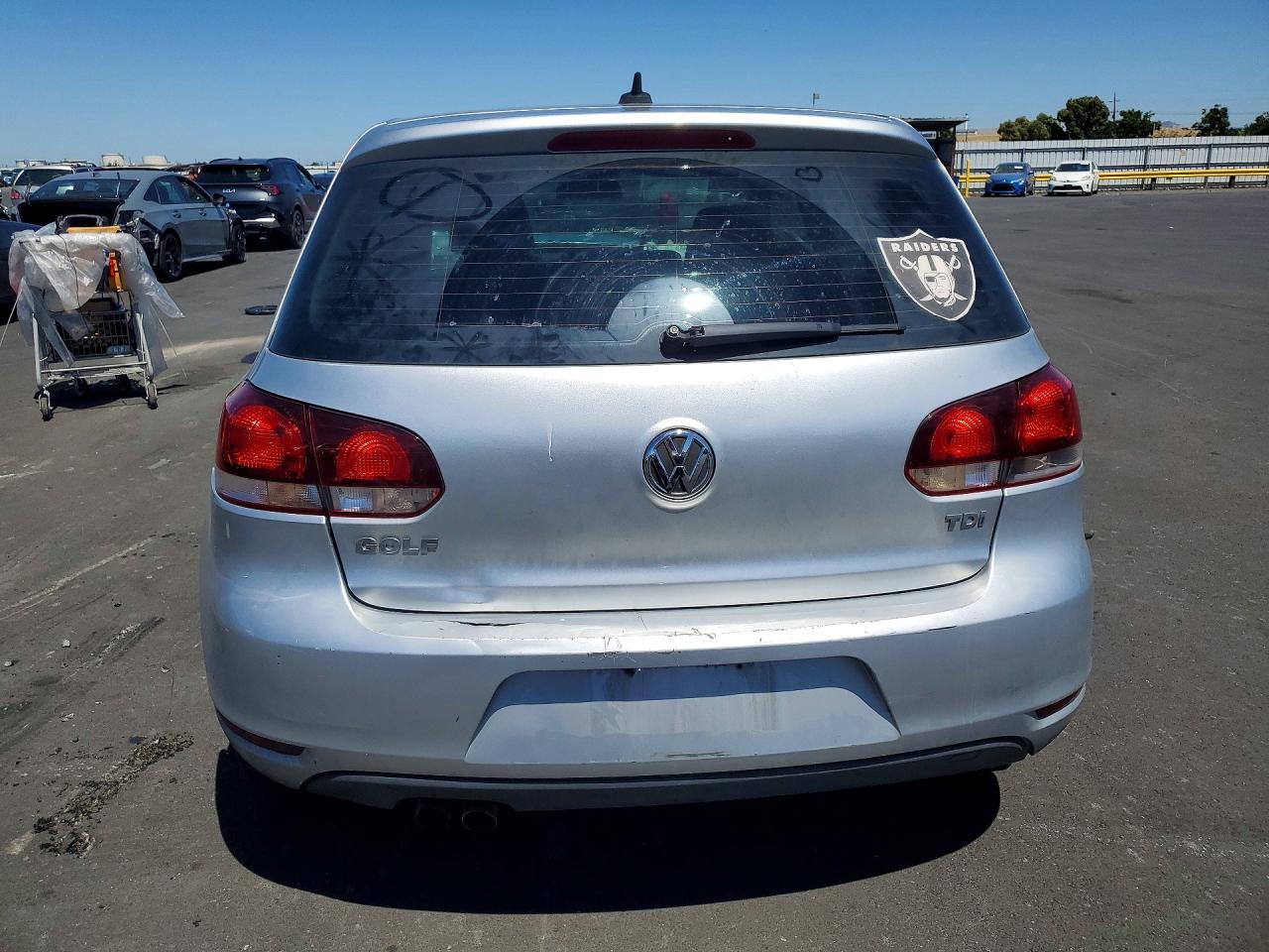 2013 Volkswagen Golf Silver vin: WVWMM7AJ5DW122409