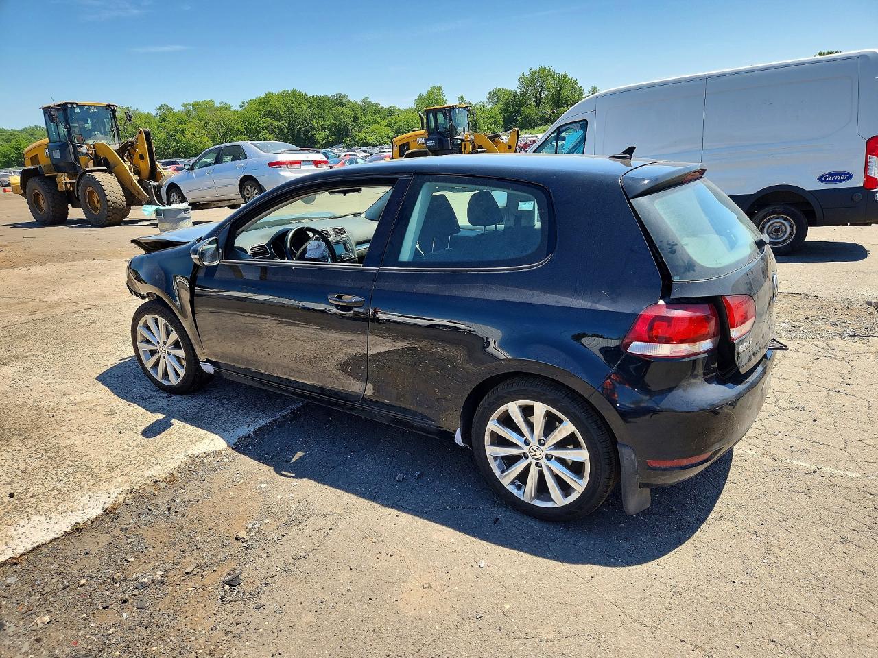2012 Volkswagen Golf Black vin: WVWMM7AJ6CW037996