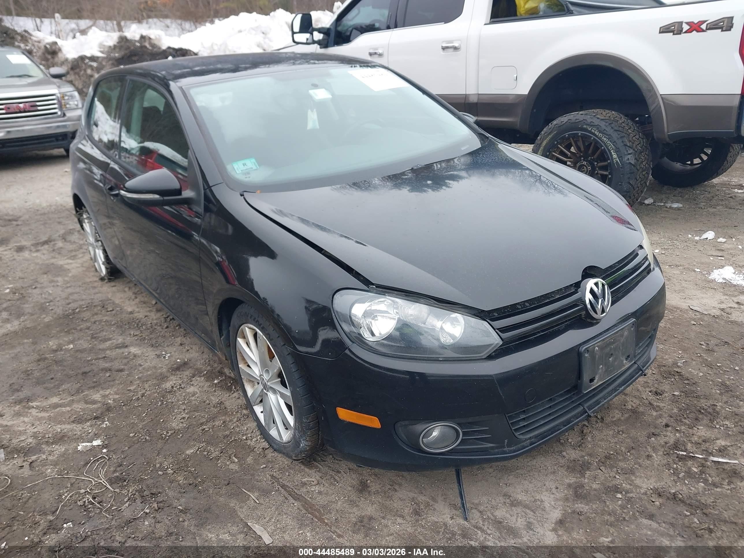 2010 Volkswagen Golf Tdi Черный vin: WVWMM7AJ9AW427035