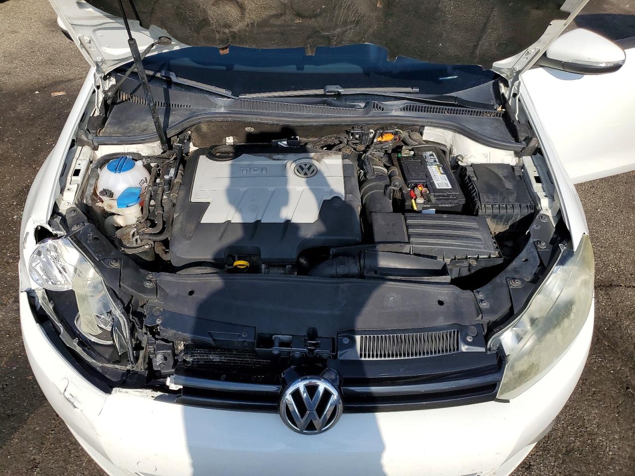 2012 Volkswagen Golf White vin: WVWMM7AJ9CW124291
