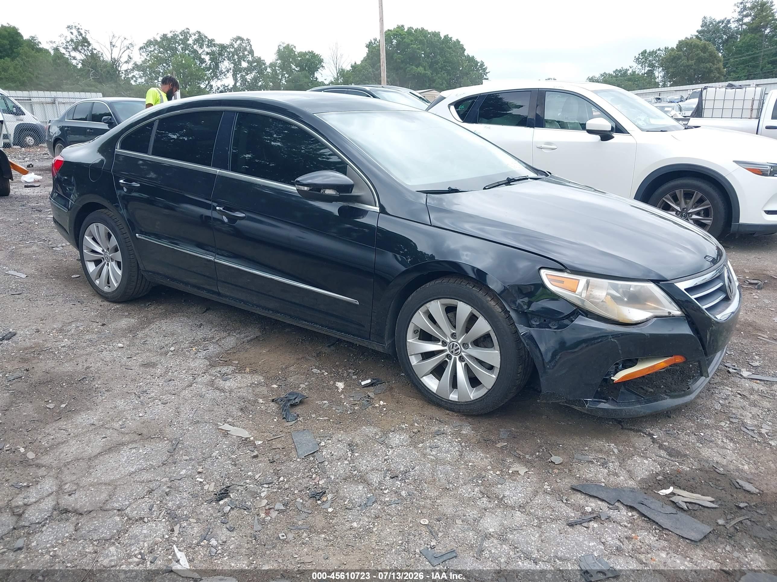 2011 Volkswagen Cc Sport Black vin: WVWMN7AN0BE713623
