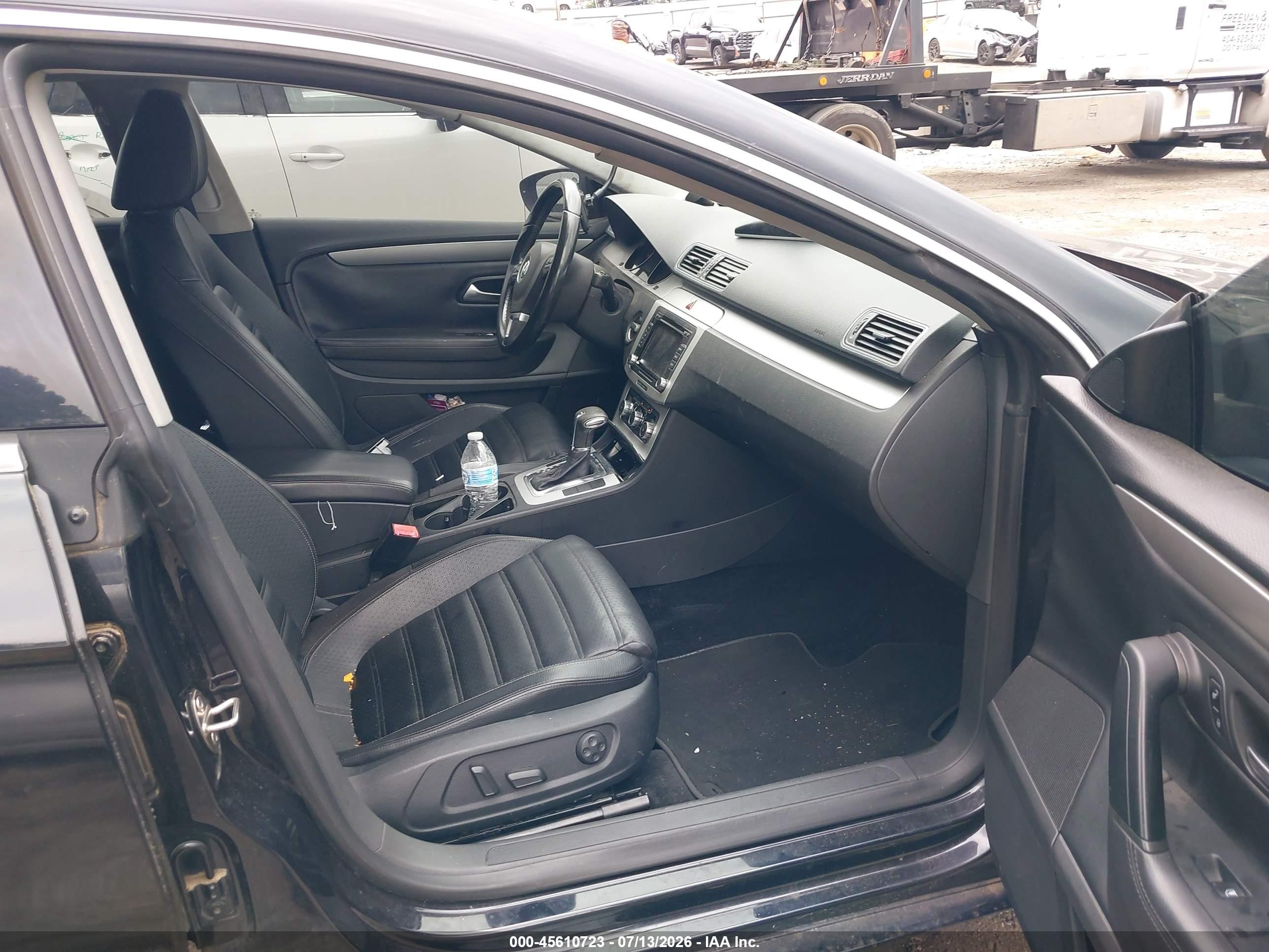2011 Volkswagen Cc Sport Black vin: WVWMN7AN0BE713623