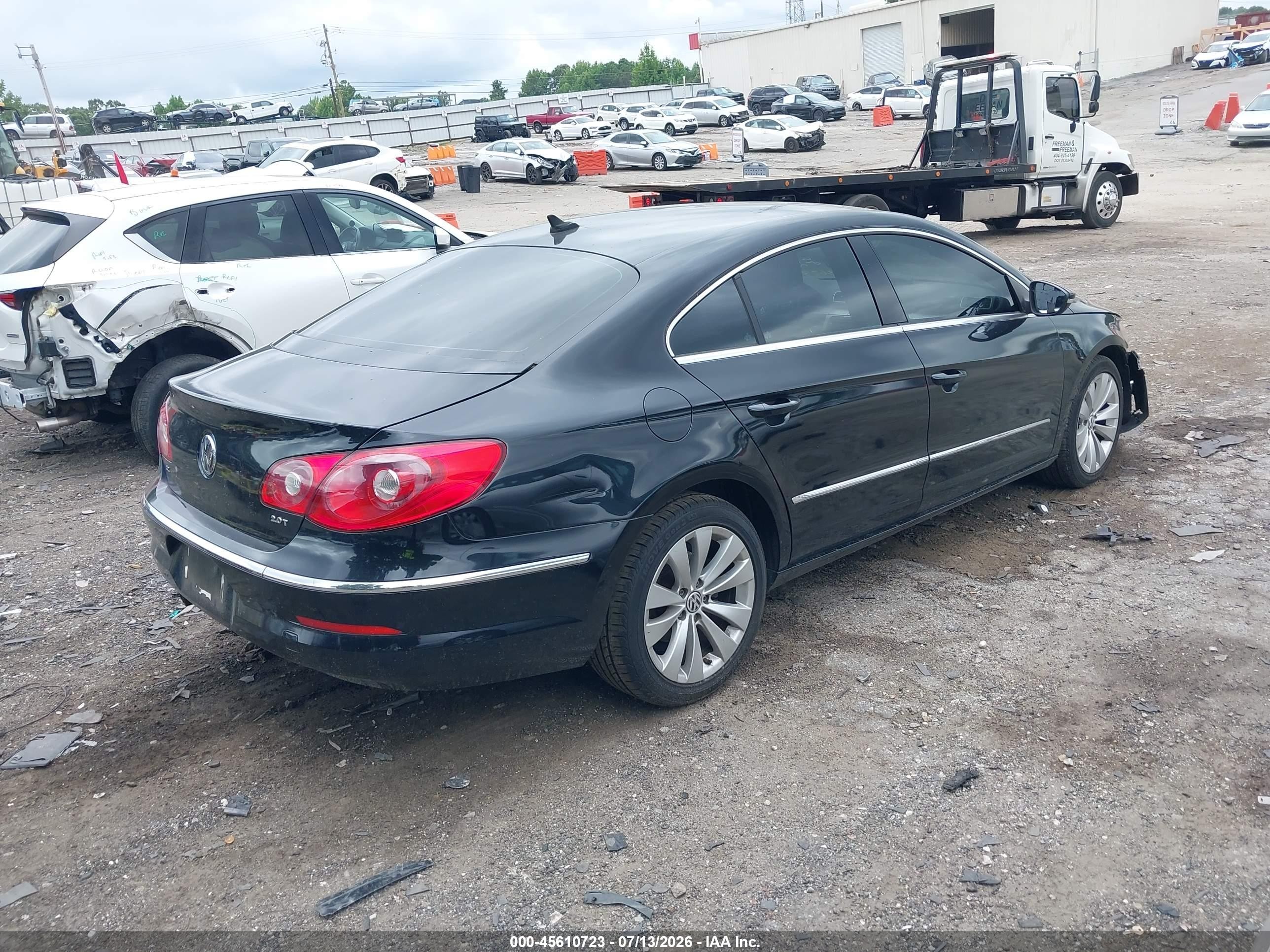 2011 Volkswagen Cc Sport Black vin: WVWMN7AN0BE713623