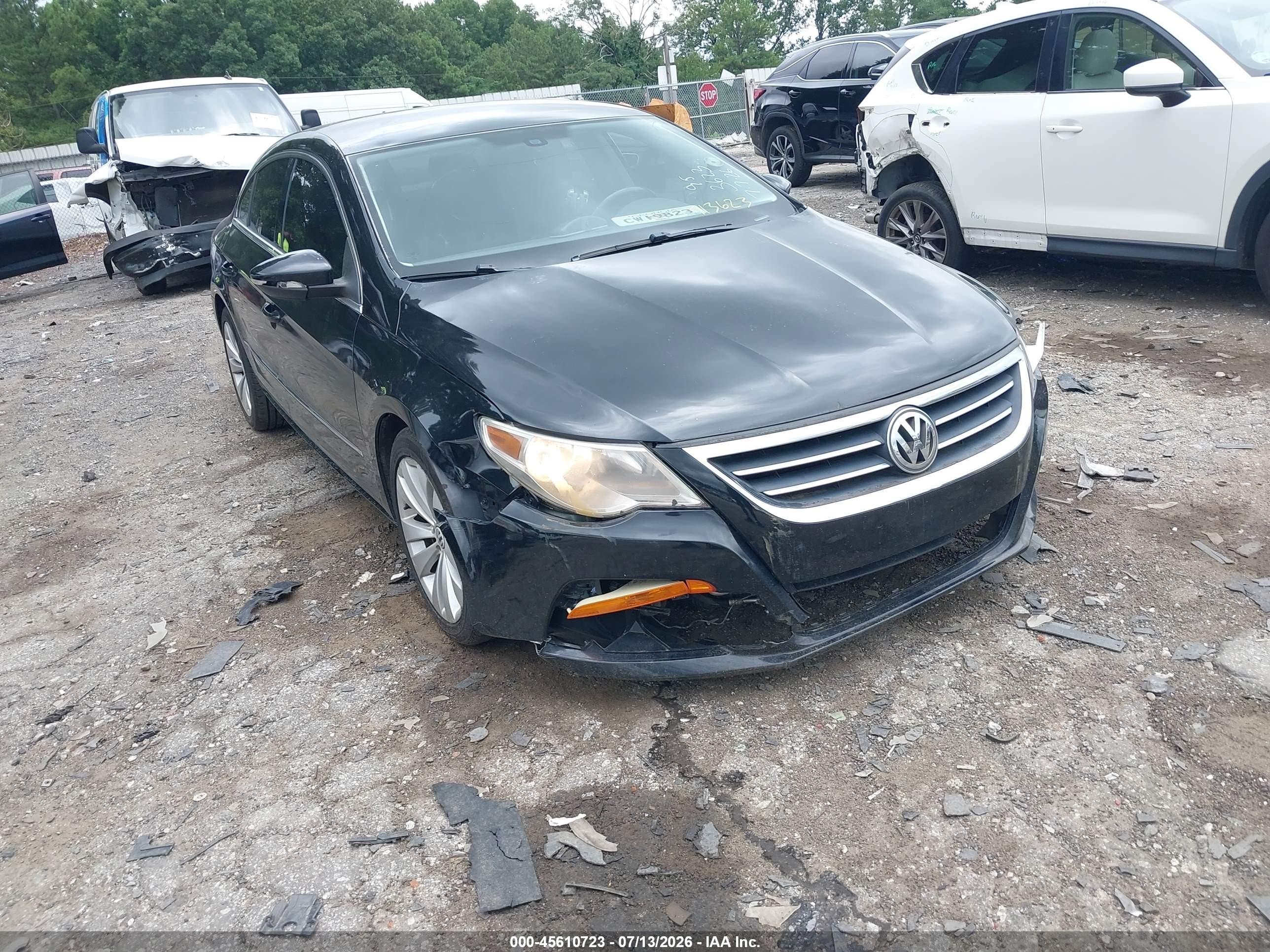2011 Volkswagen Cc Sport Black vin: WVWMN7AN0BE713623