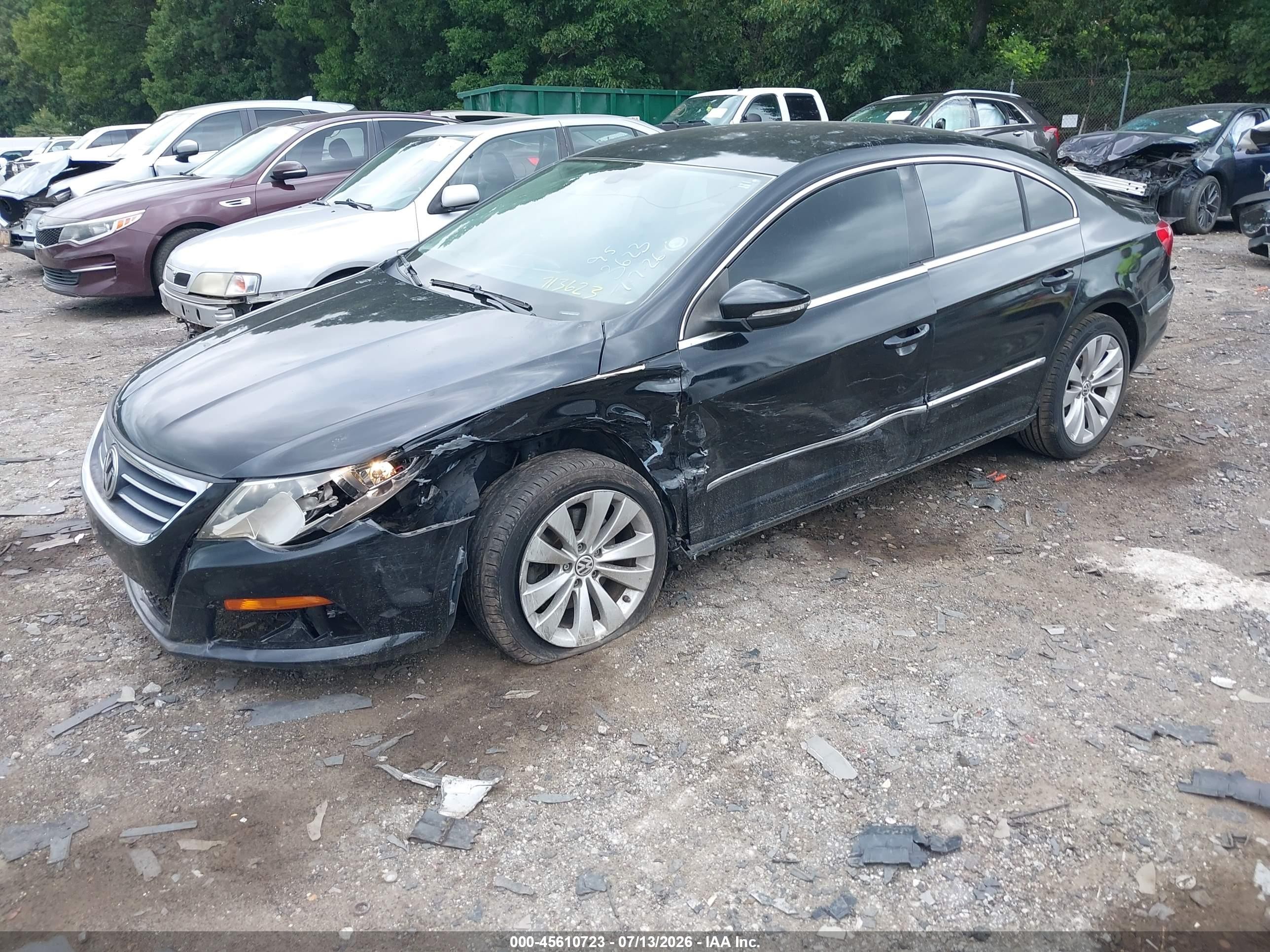 2011 Volkswagen Cc Sport Black vin: WVWMN7AN0BE713623