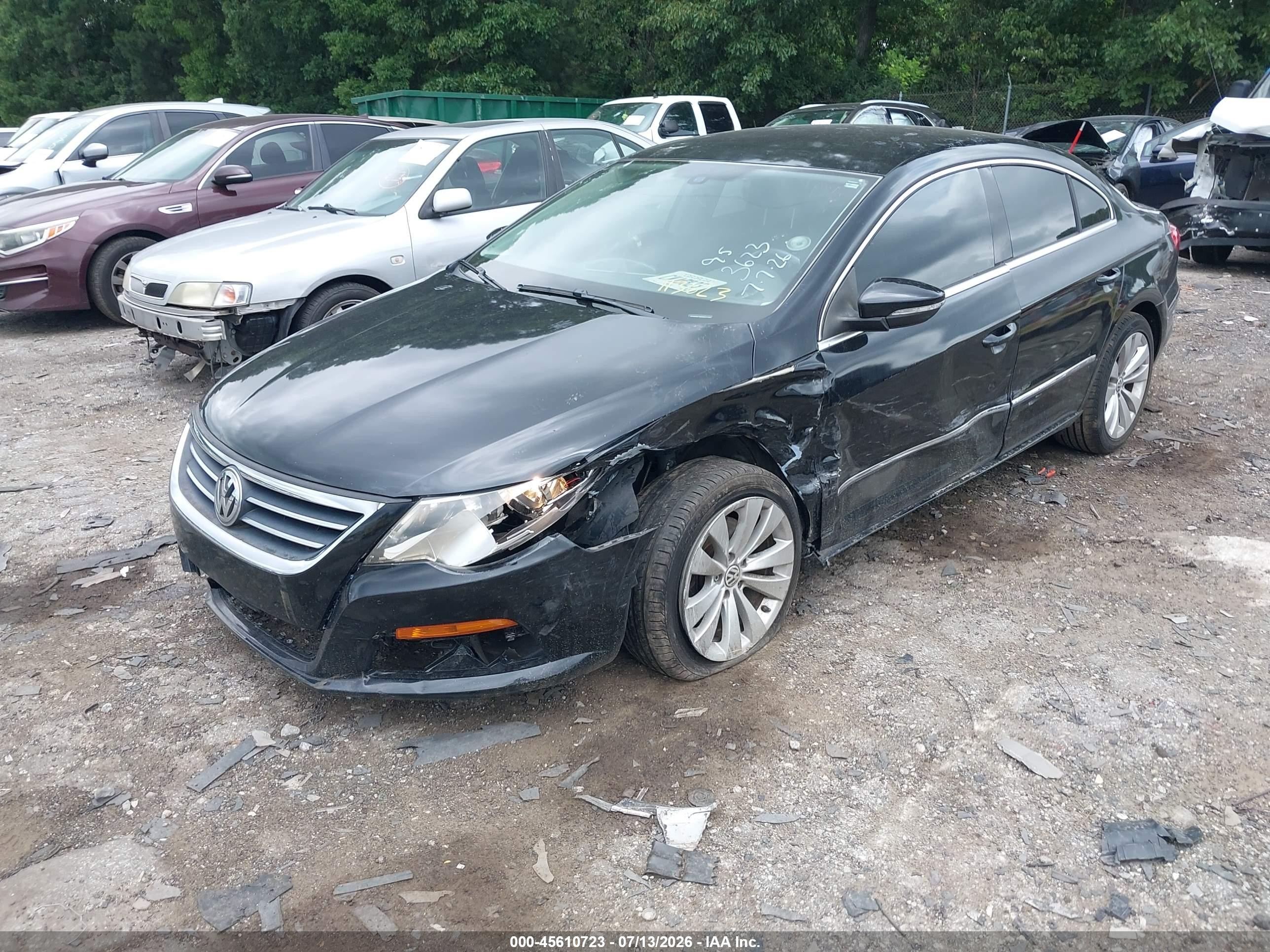 2011 Volkswagen Cc Sport Black vin: WVWMN7AN0BE713623