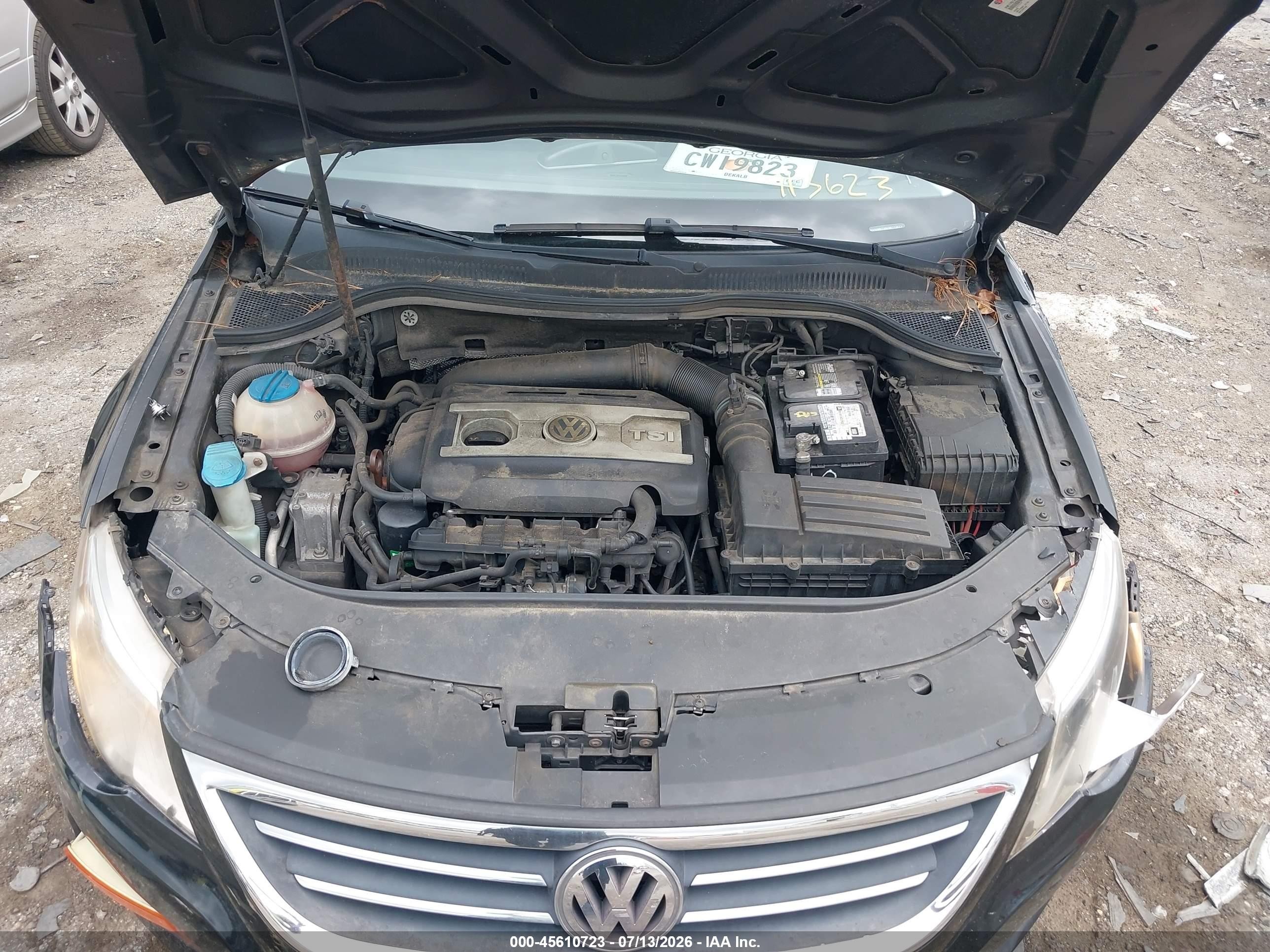 2011 Volkswagen Cc Sport Black vin: WVWMN7AN0BE713623