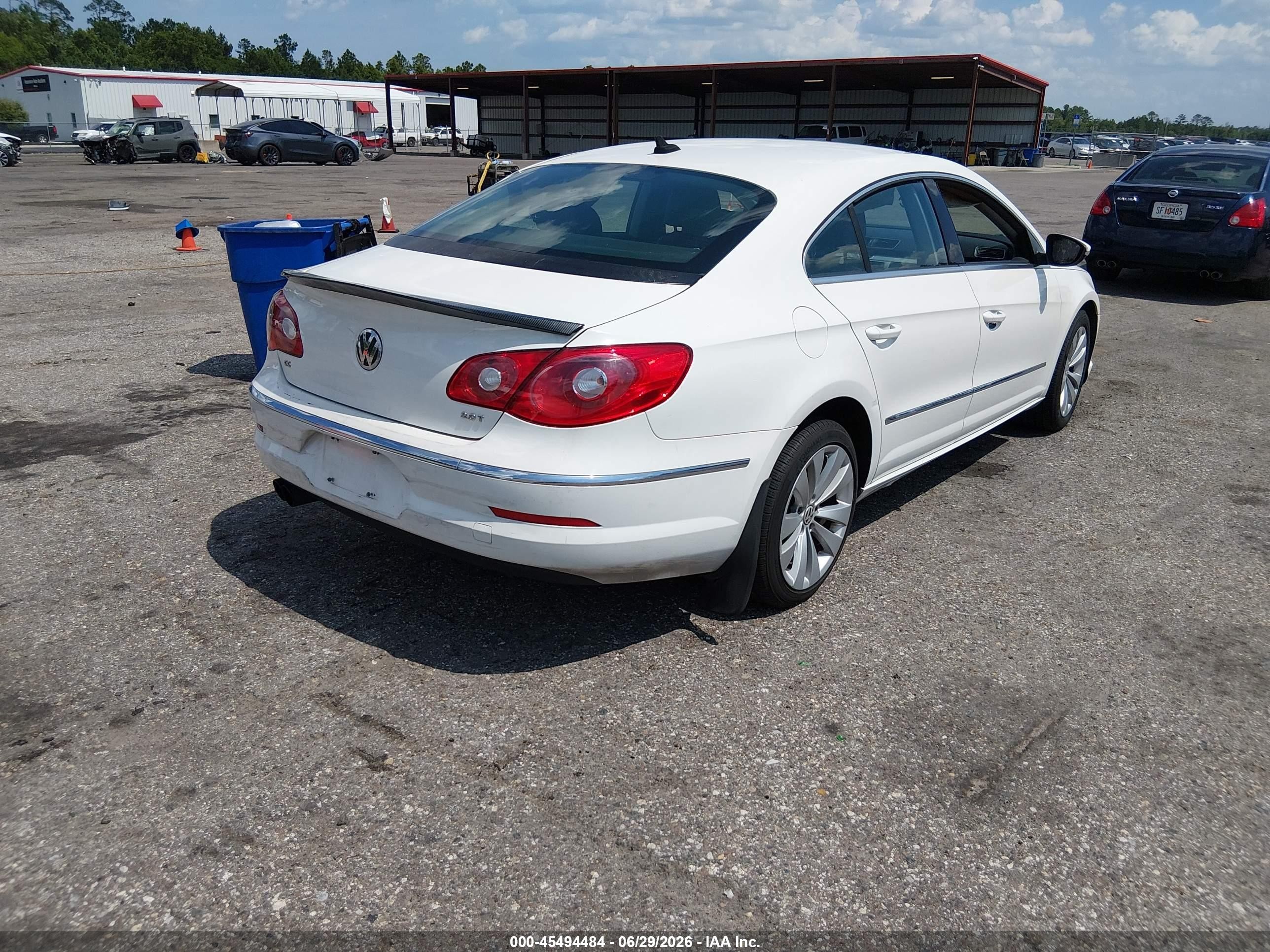 2012 Volkswagen Cc Sport White vin: WVWMN7AN0CE504139