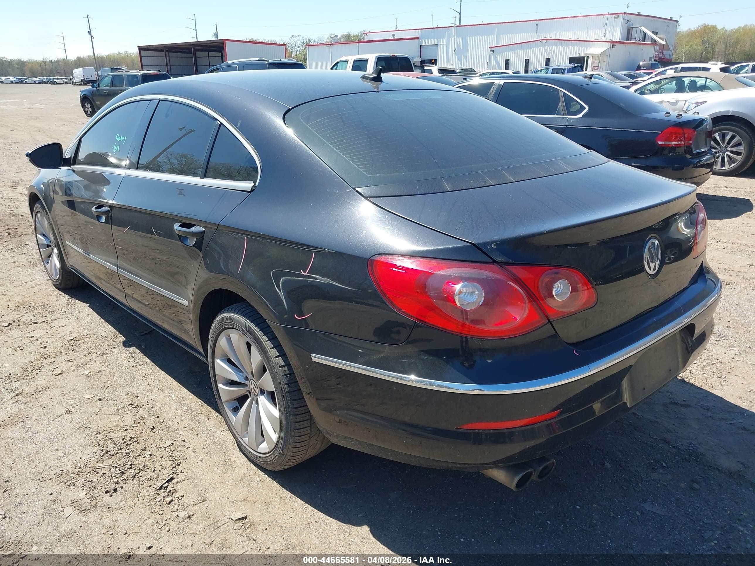 2012 Volkswagen Cc Sport Черный vin: WVWMN7AN0CE525668