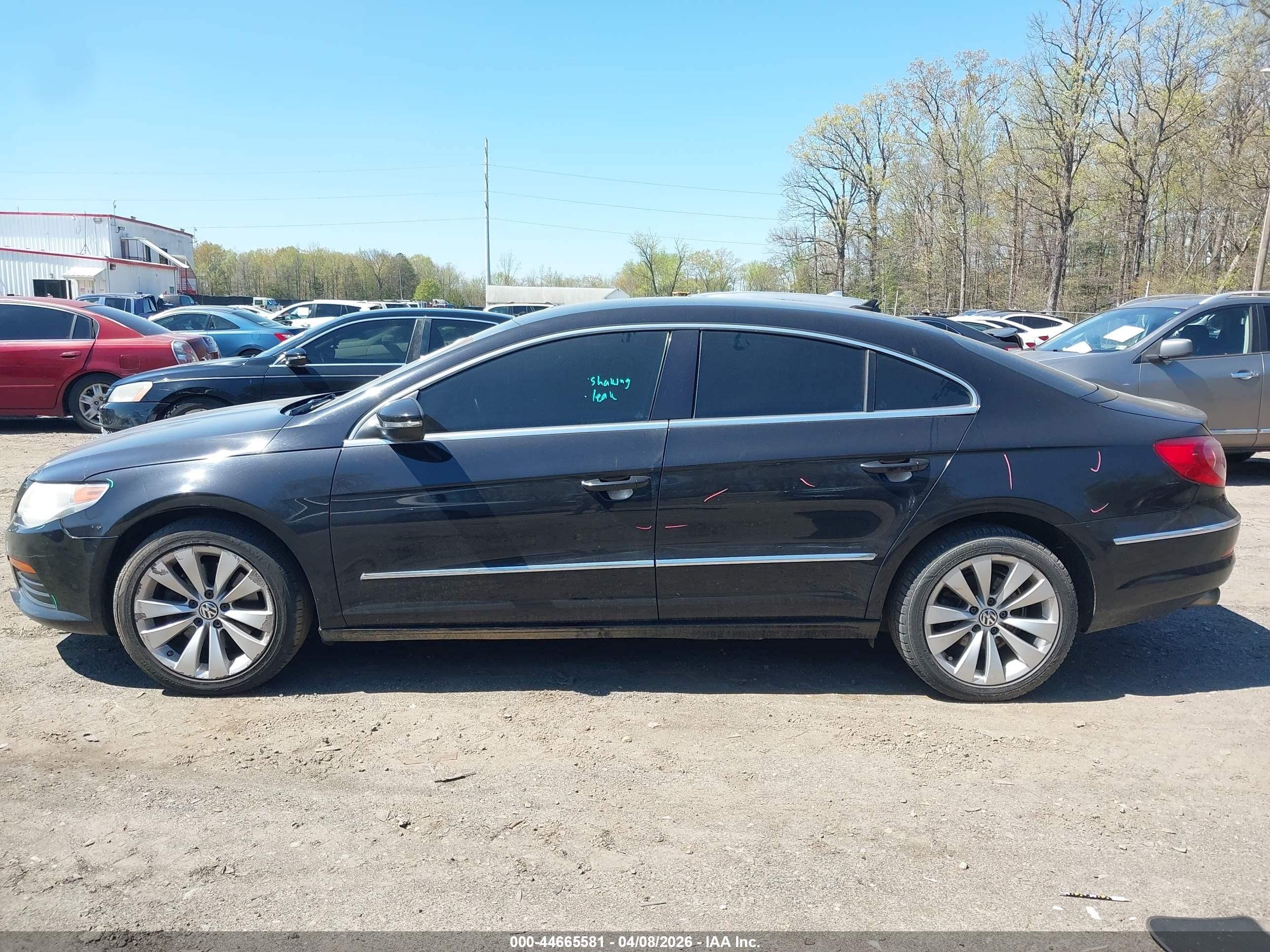 2012 Volkswagen Cc Sport Черный vin: WVWMN7AN0CE525668