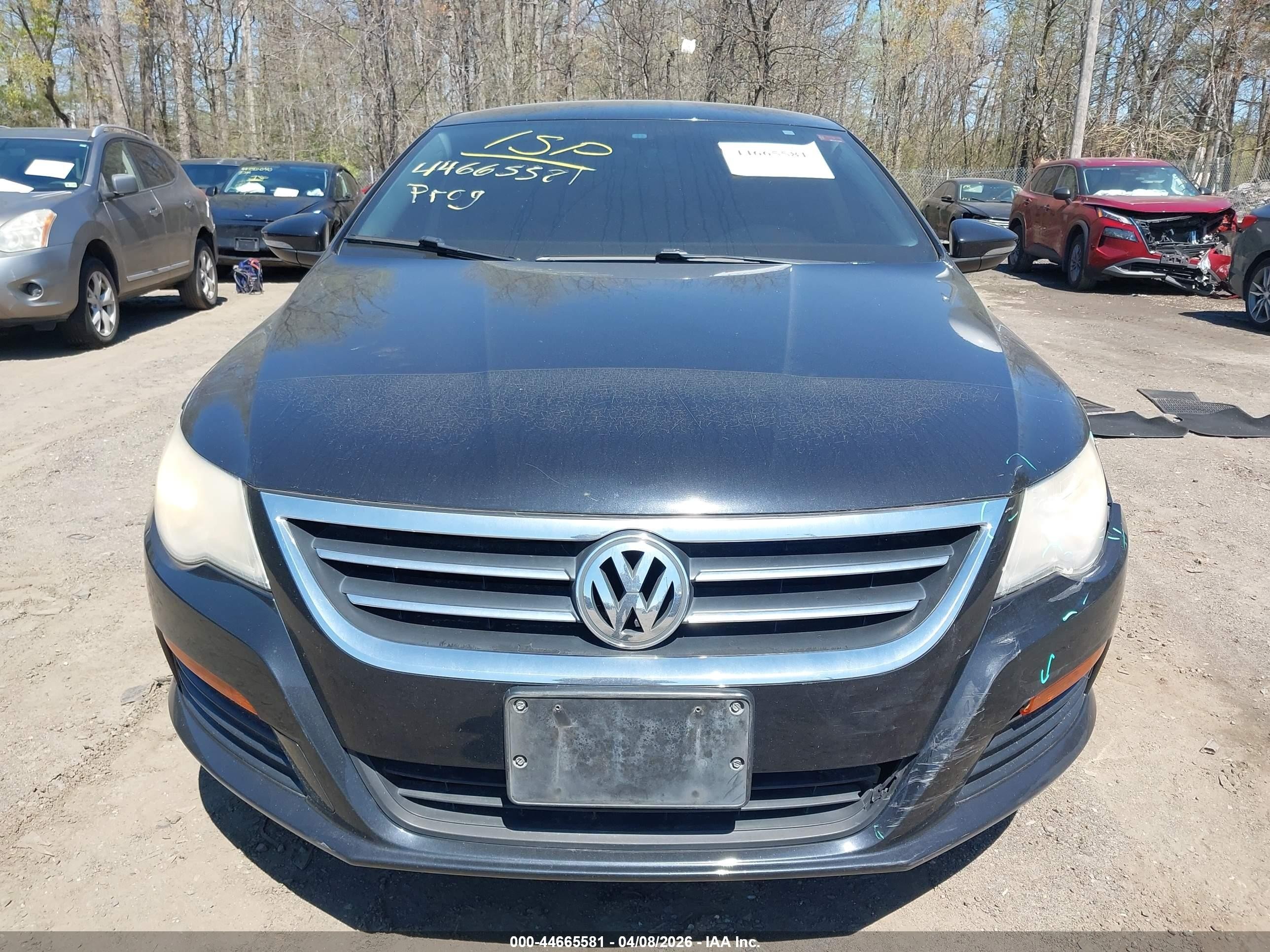 2012 Volkswagen Cc Sport Черный vin: WVWMN7AN0CE525668