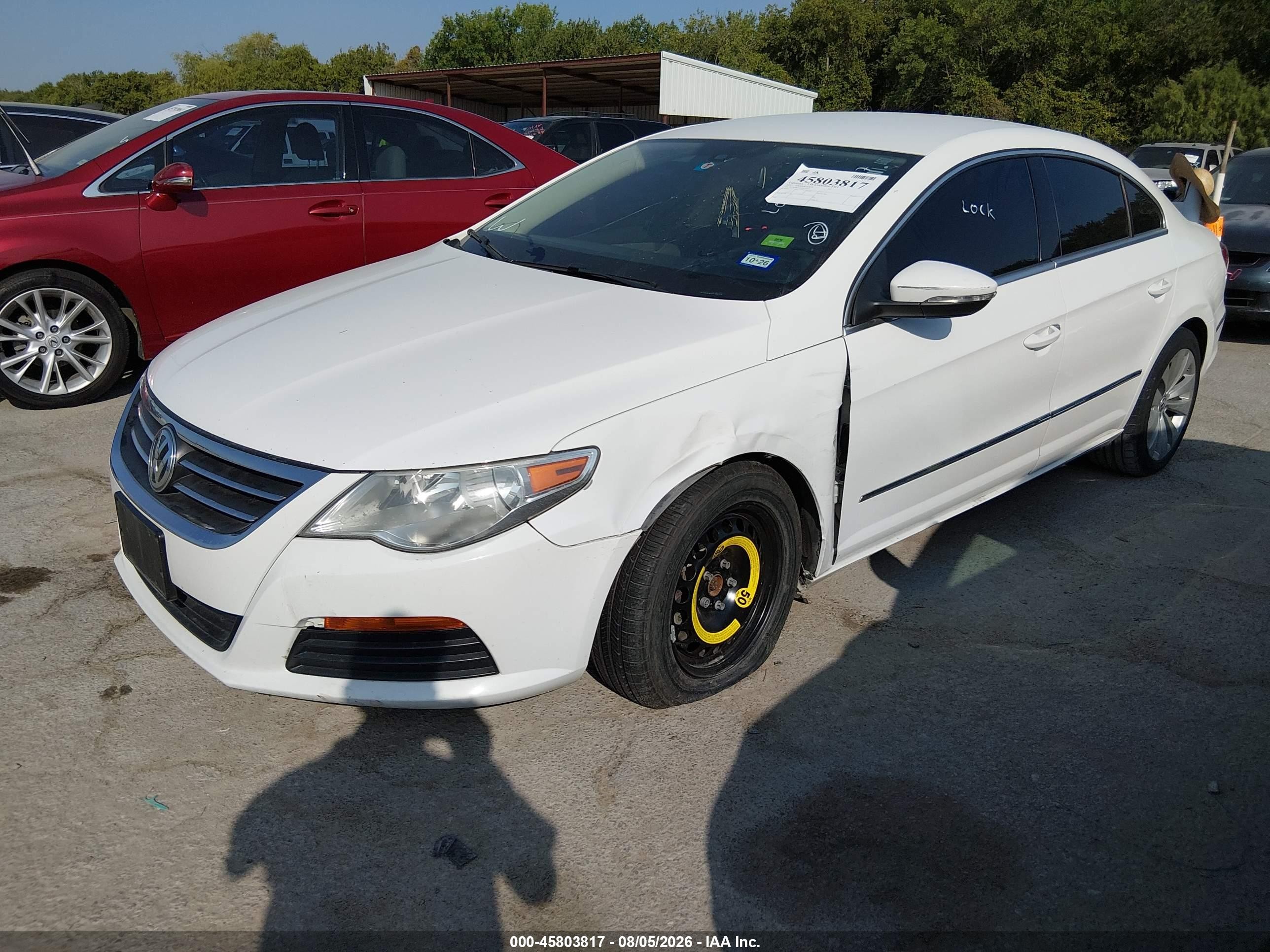 2012 Volkswagen Cc Sport White vin: WVWMN7AN1CE520365