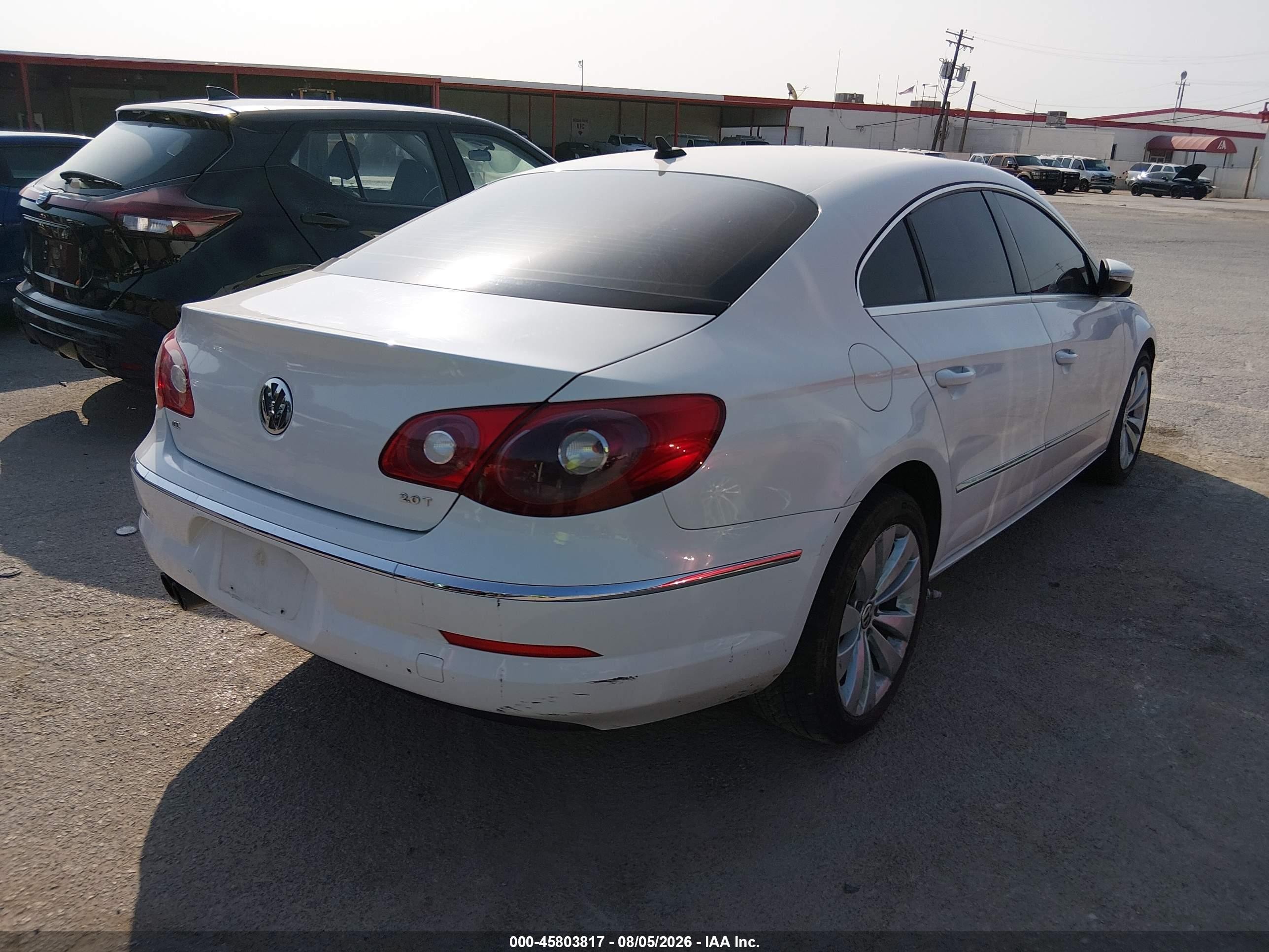 2012 Volkswagen Cc Sport White vin: WVWMN7AN1CE520365