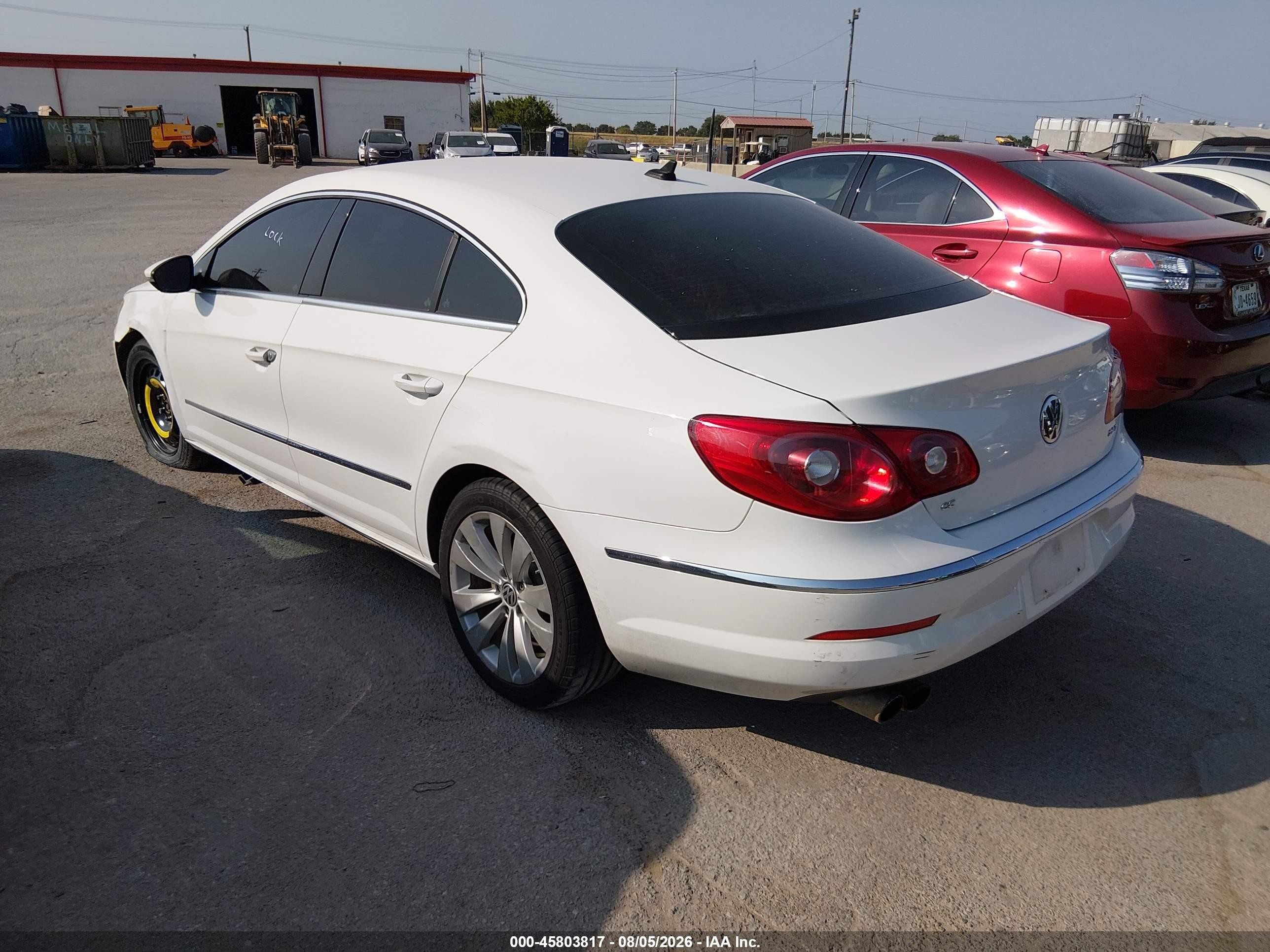 2012 Volkswagen Cc Sport White vin: WVWMN7AN1CE520365