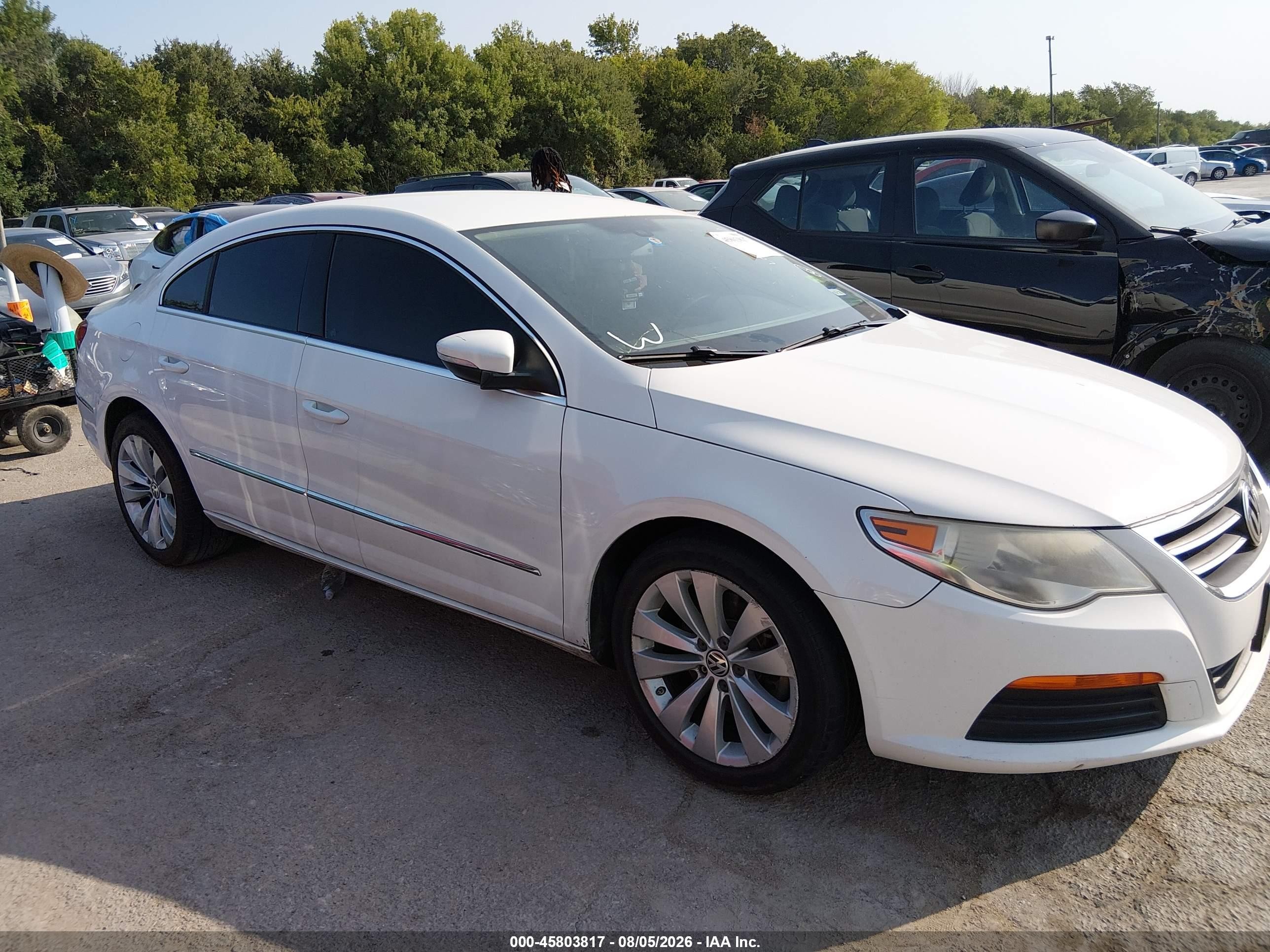 2012 Volkswagen Cc Sport White vin: WVWMN7AN1CE520365