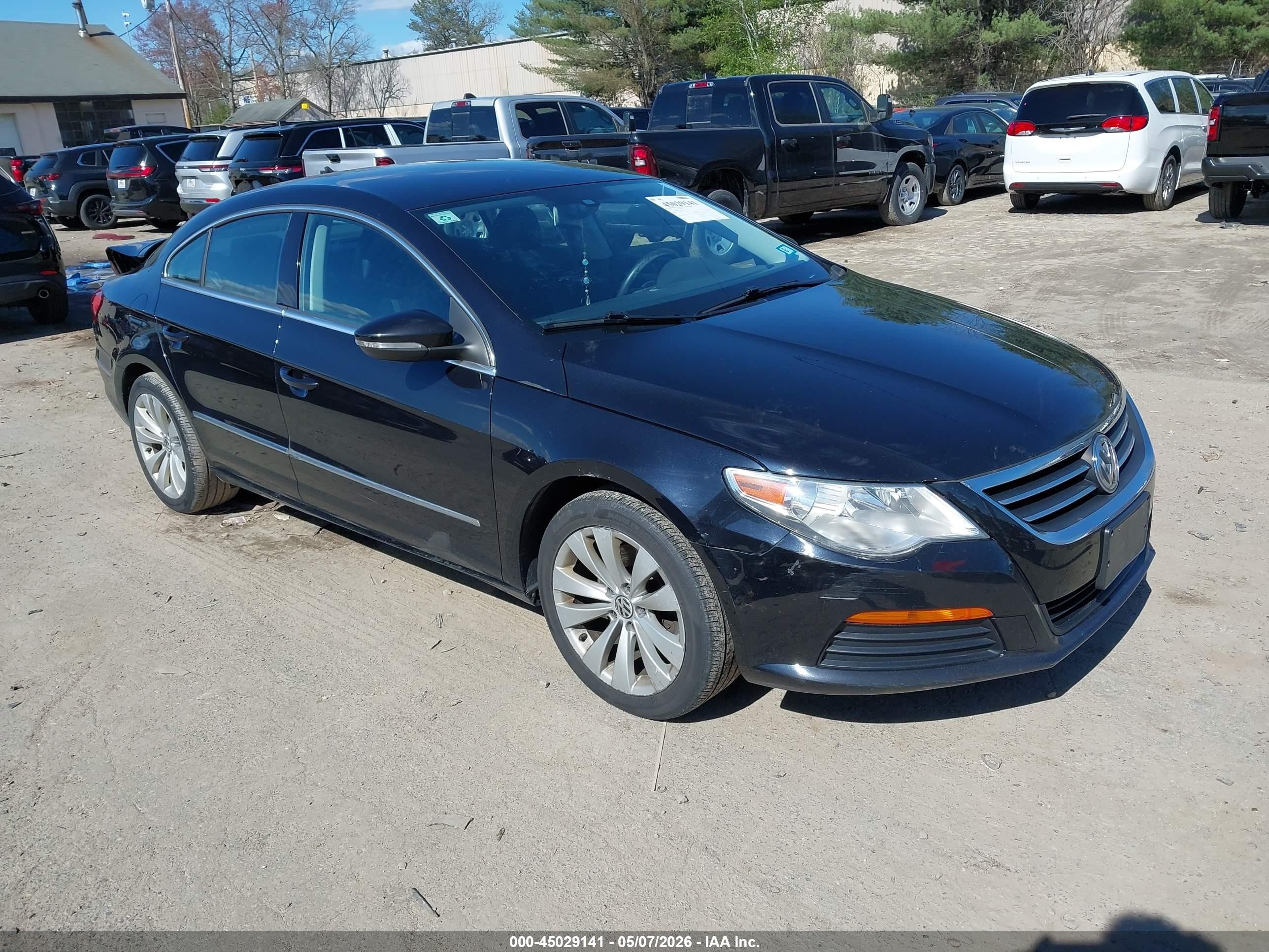 2011 Volkswagen Cc Sport Black vin: WVWMN7AN2BE701862