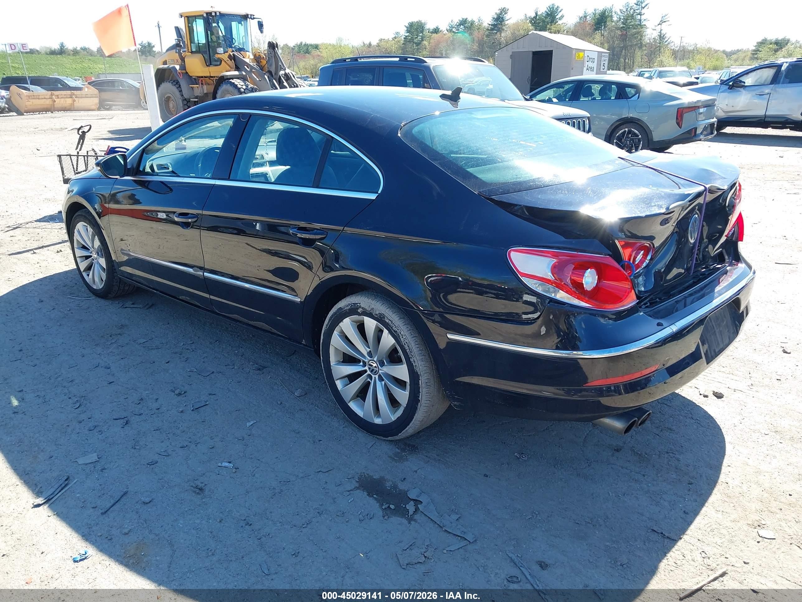 2011 Volkswagen Cc Sport Black vin: WVWMN7AN2BE701862