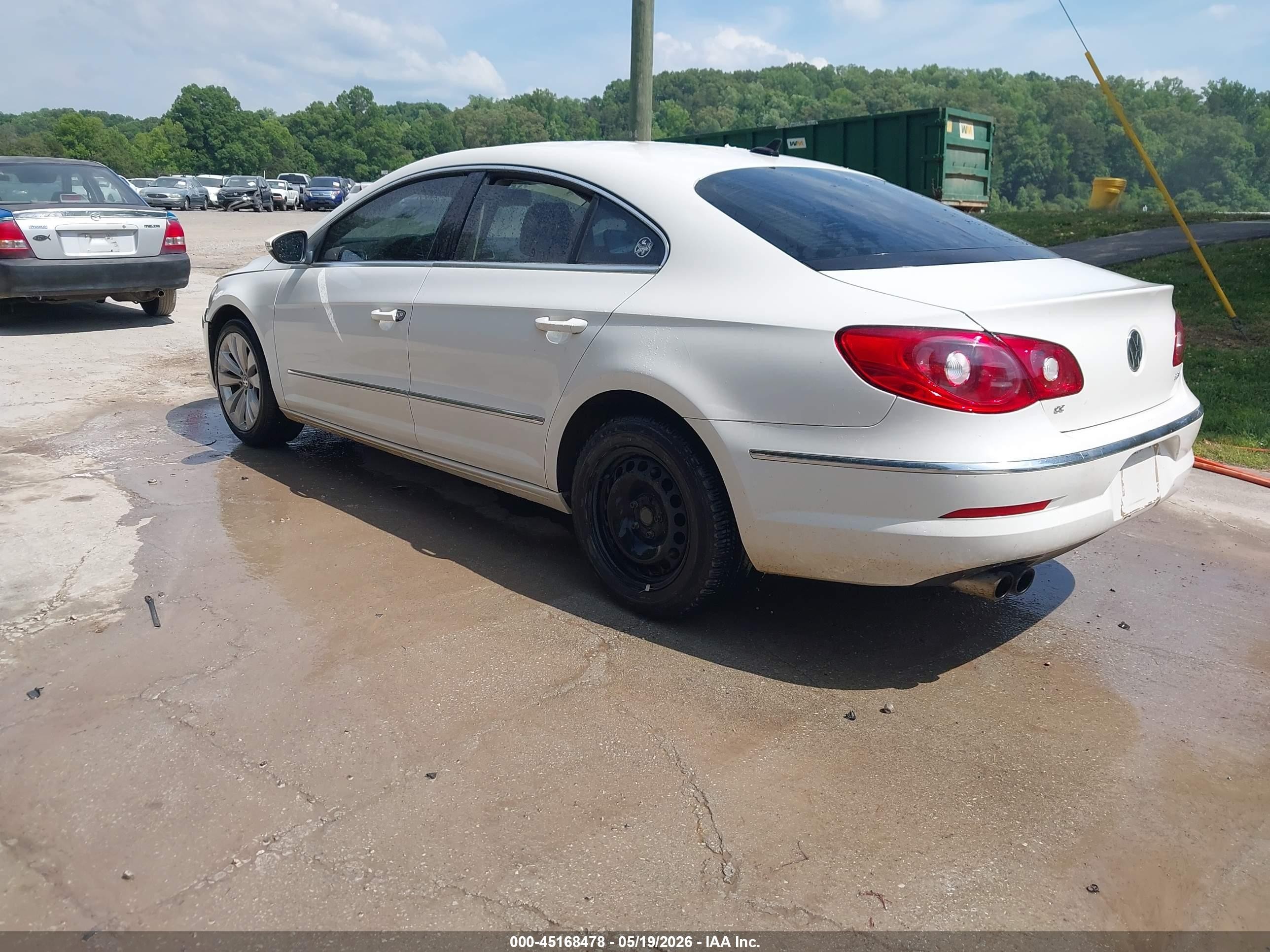 2012 Volkswagen Cc Sport White vin: WVWMN7AN2CE527356