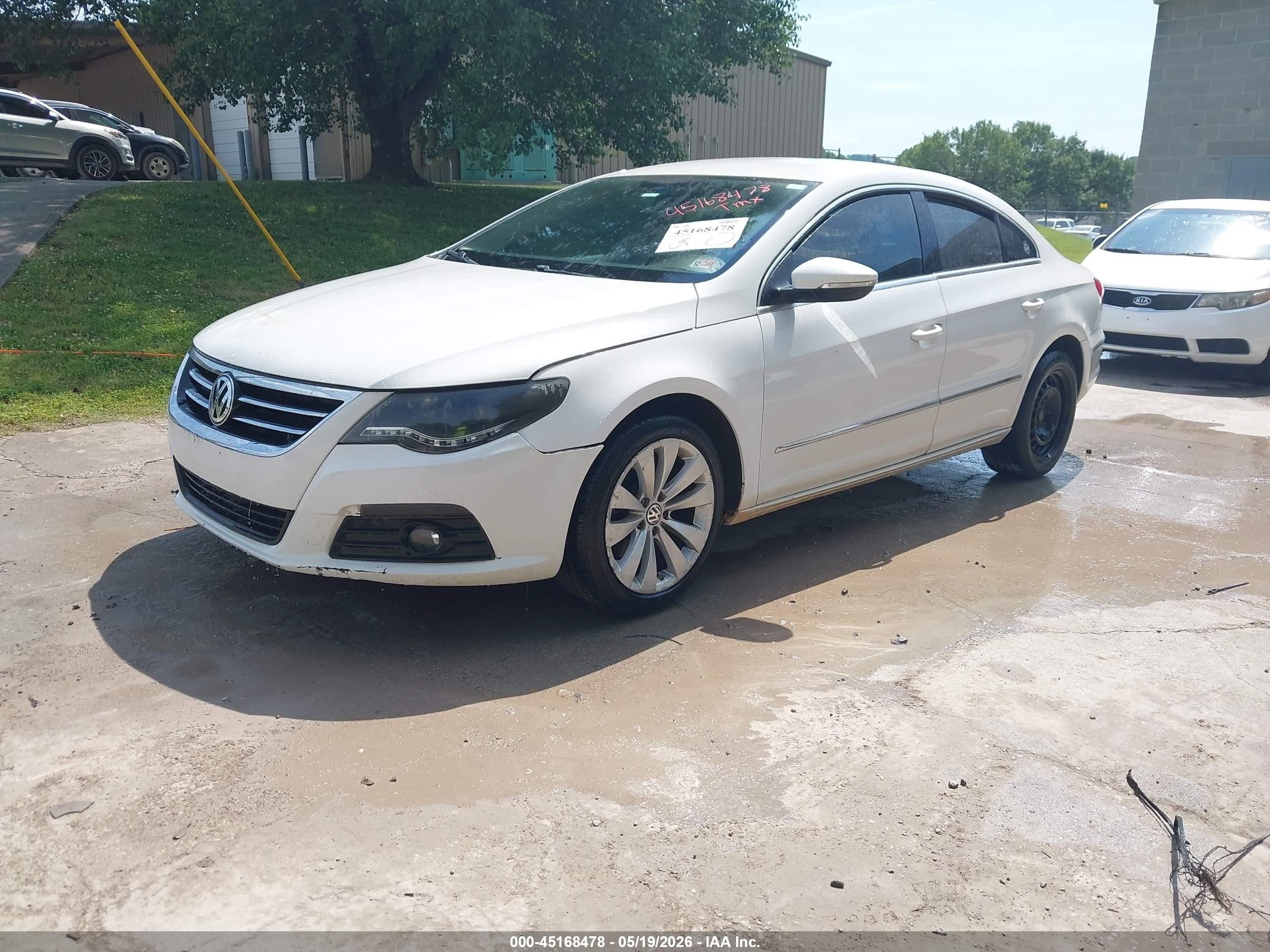 2012 Volkswagen Cc Sport White vin: WVWMN7AN2CE527356