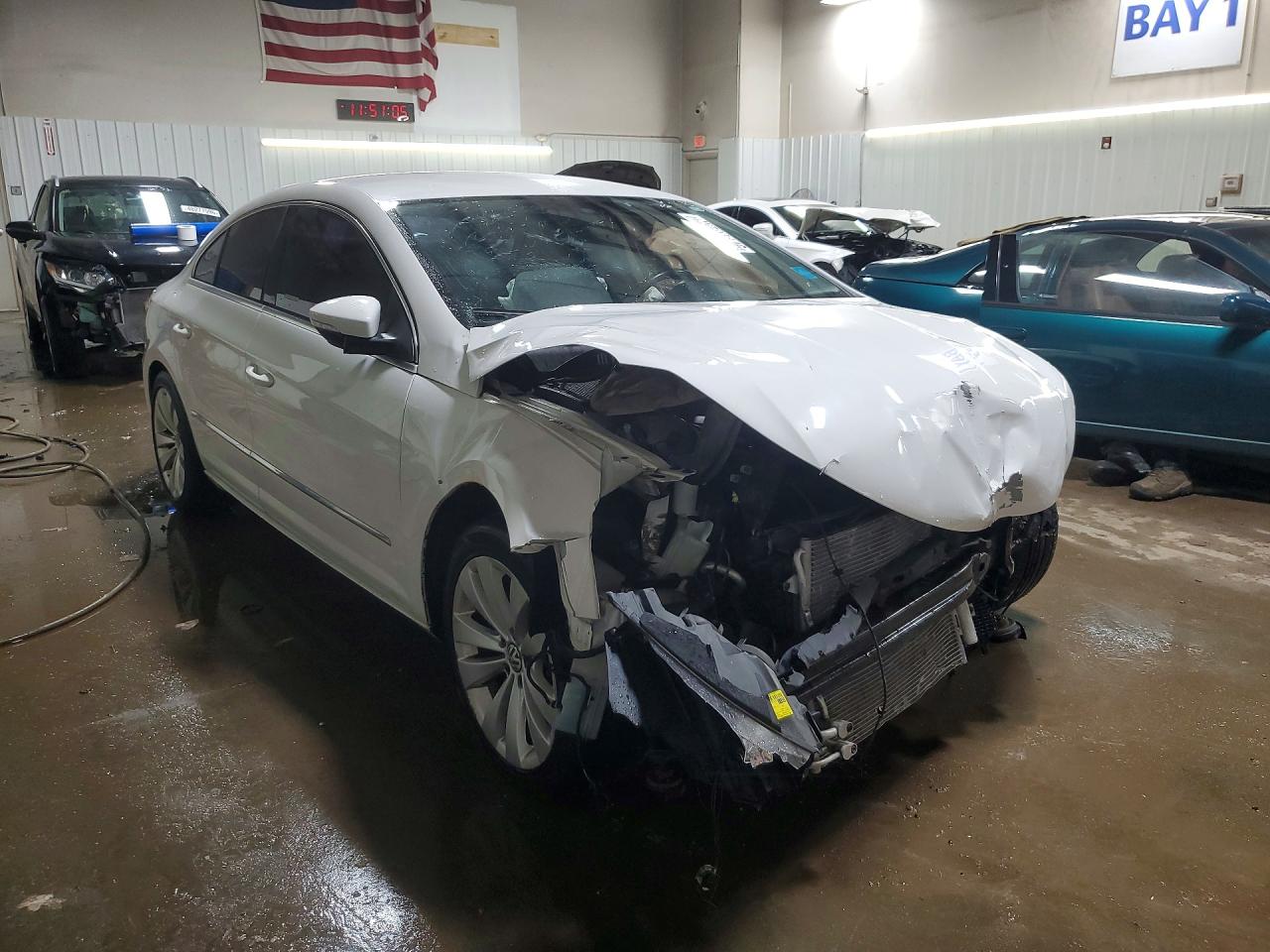 2011 Volkswagen Cc Sport White vin: WVWMN7AN3BE716435