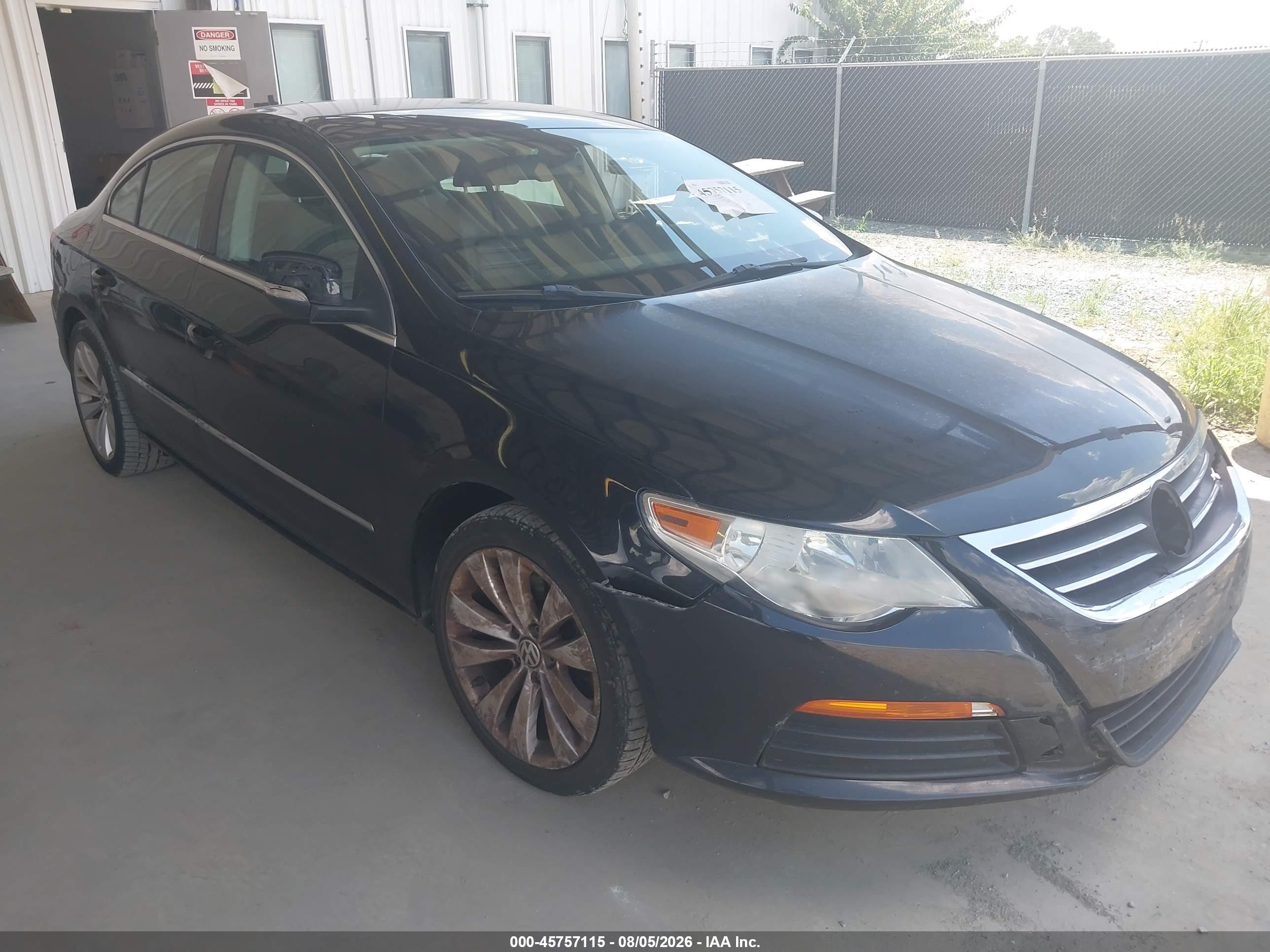 2012 Volkswagen Cc Sport Black vin: WVWMN7AN3CE500666