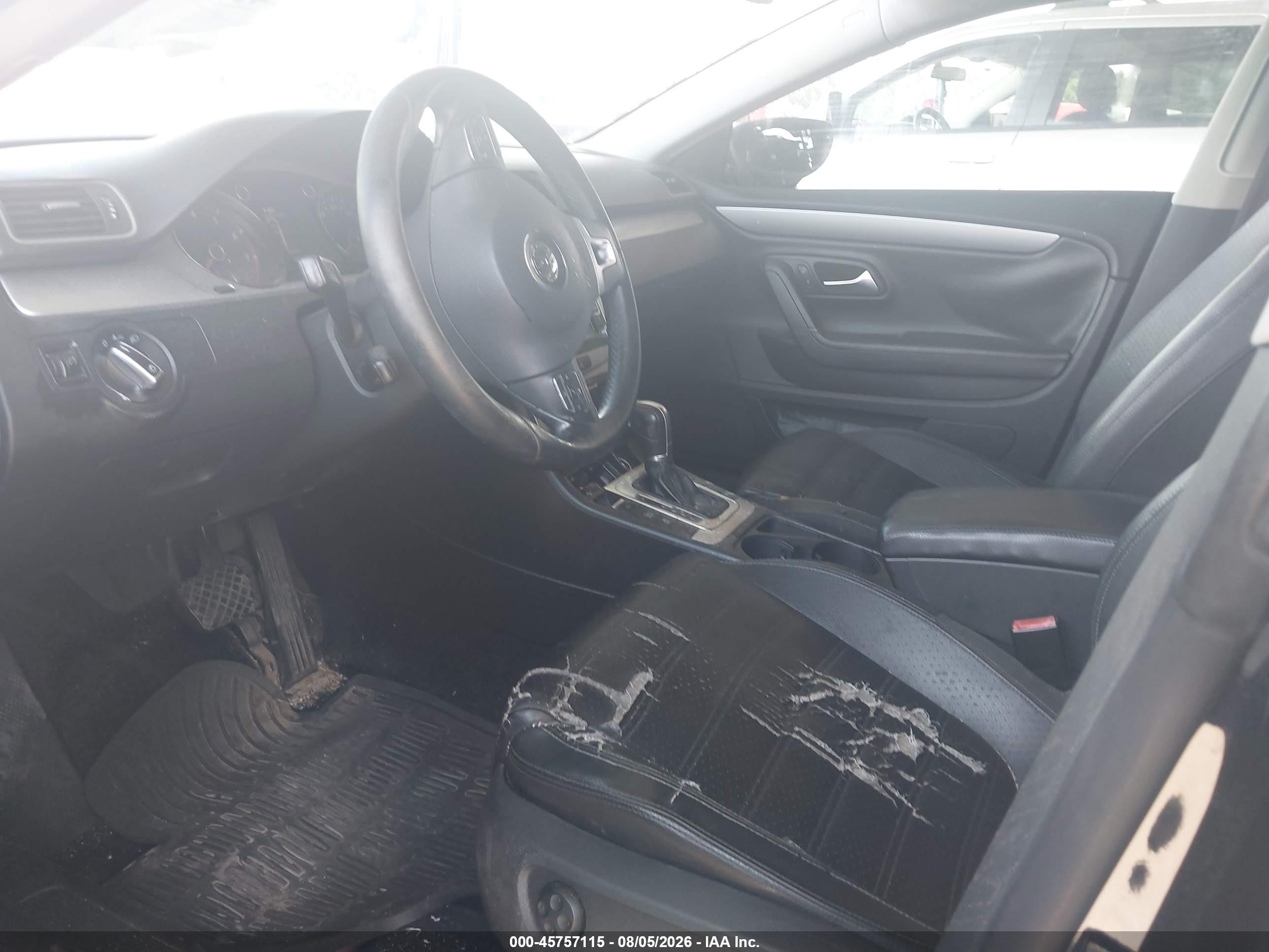2012 Volkswagen Cc Sport Black vin: WVWMN7AN3CE500666