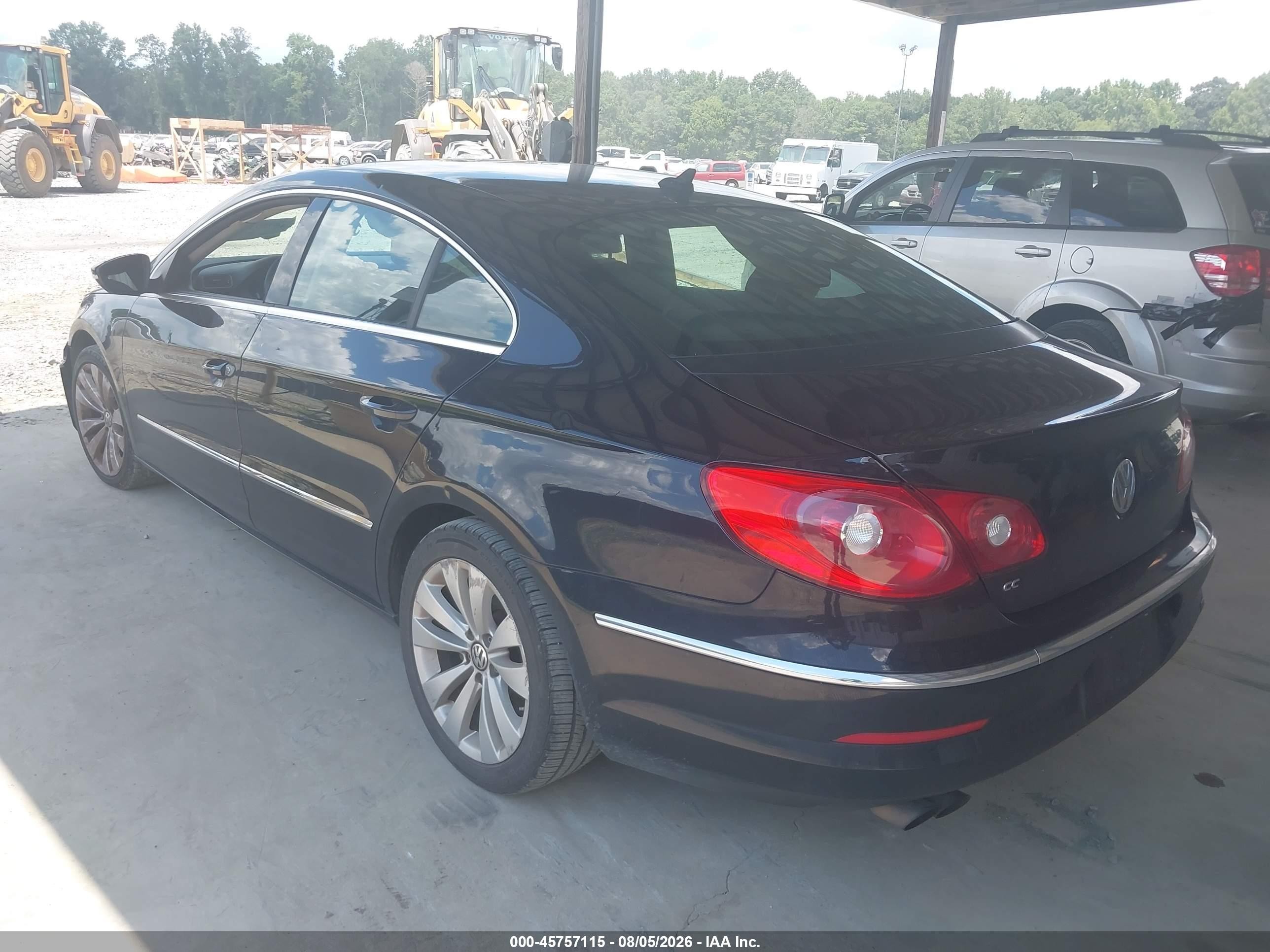 2012 Volkswagen Cc Sport Black vin: WVWMN7AN3CE500666