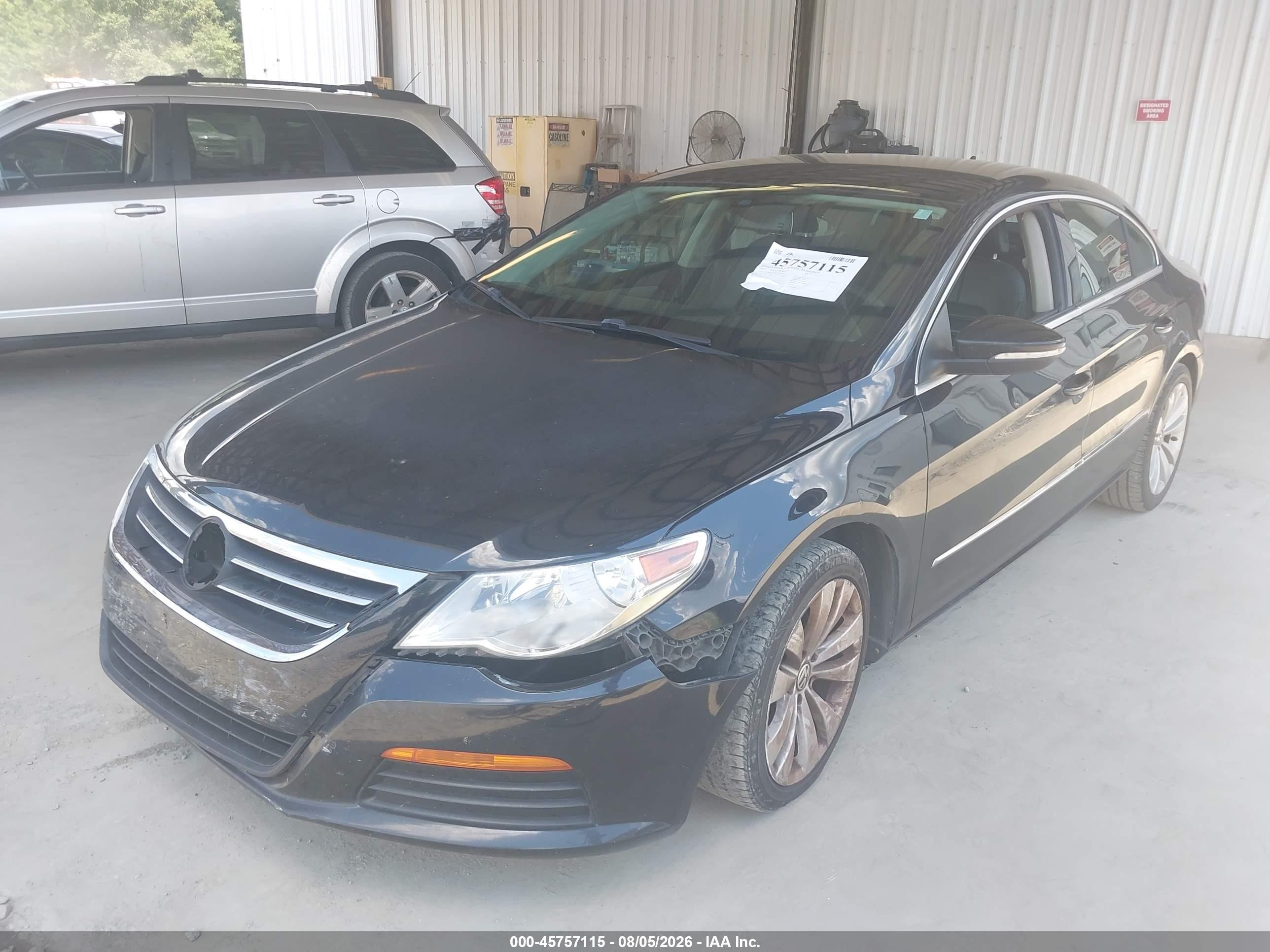 2012 Volkswagen Cc Sport Black vin: WVWMN7AN3CE500666