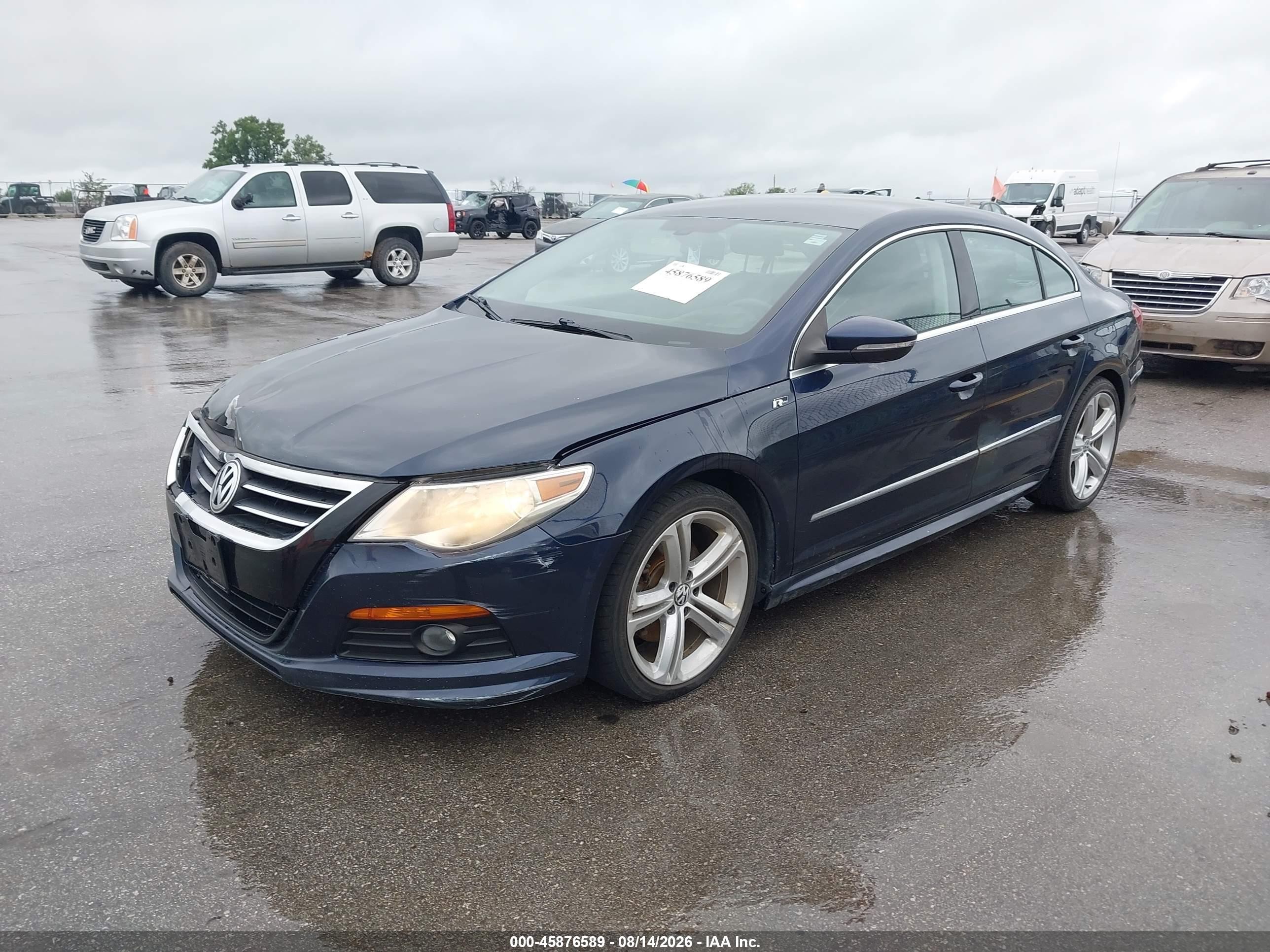 2012 Volkswagen Cc   Blue vin: WVWMN7AN4CE503544