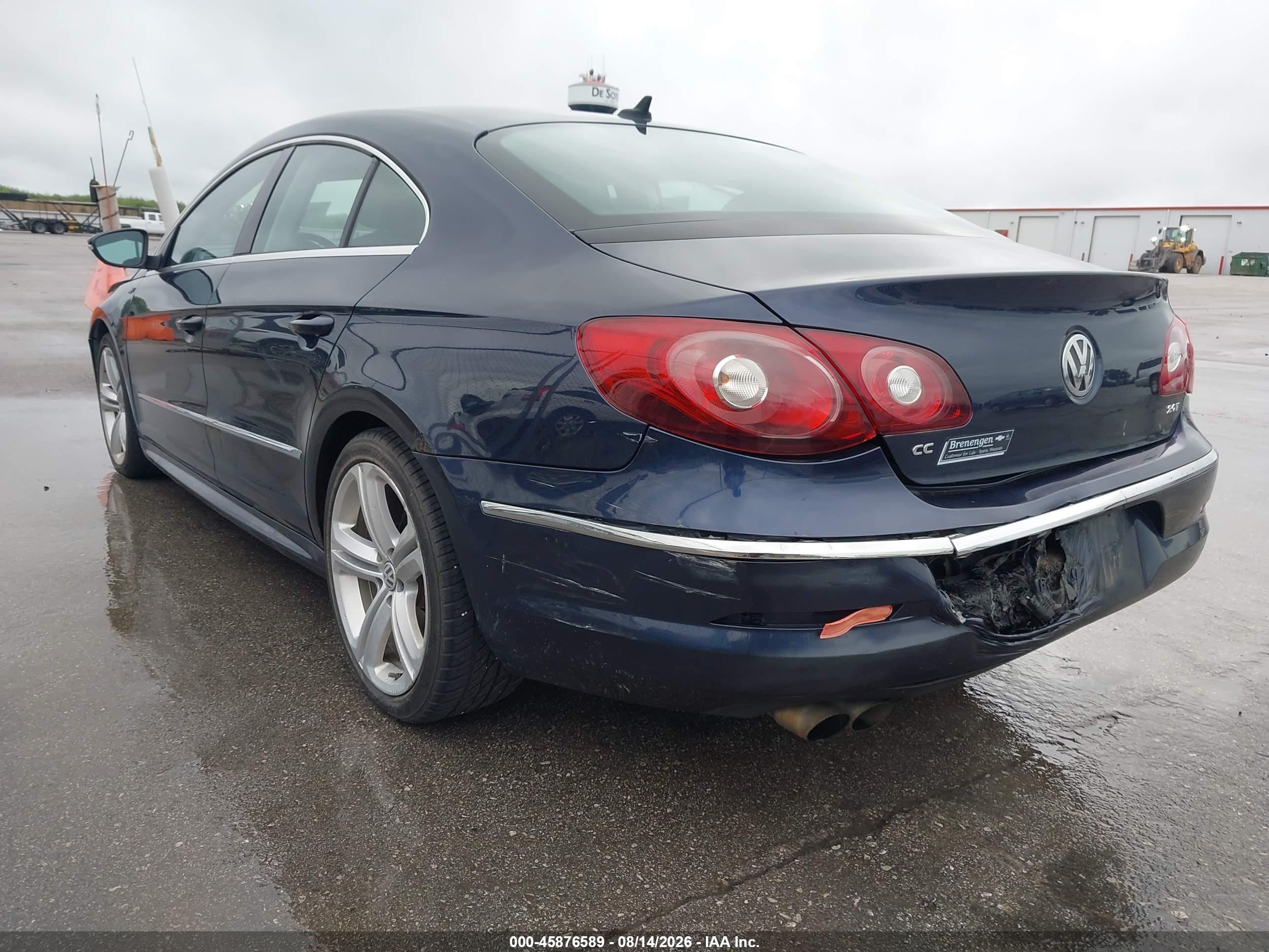 2012 Volkswagen Cc   Blue vin: WVWMN7AN4CE503544