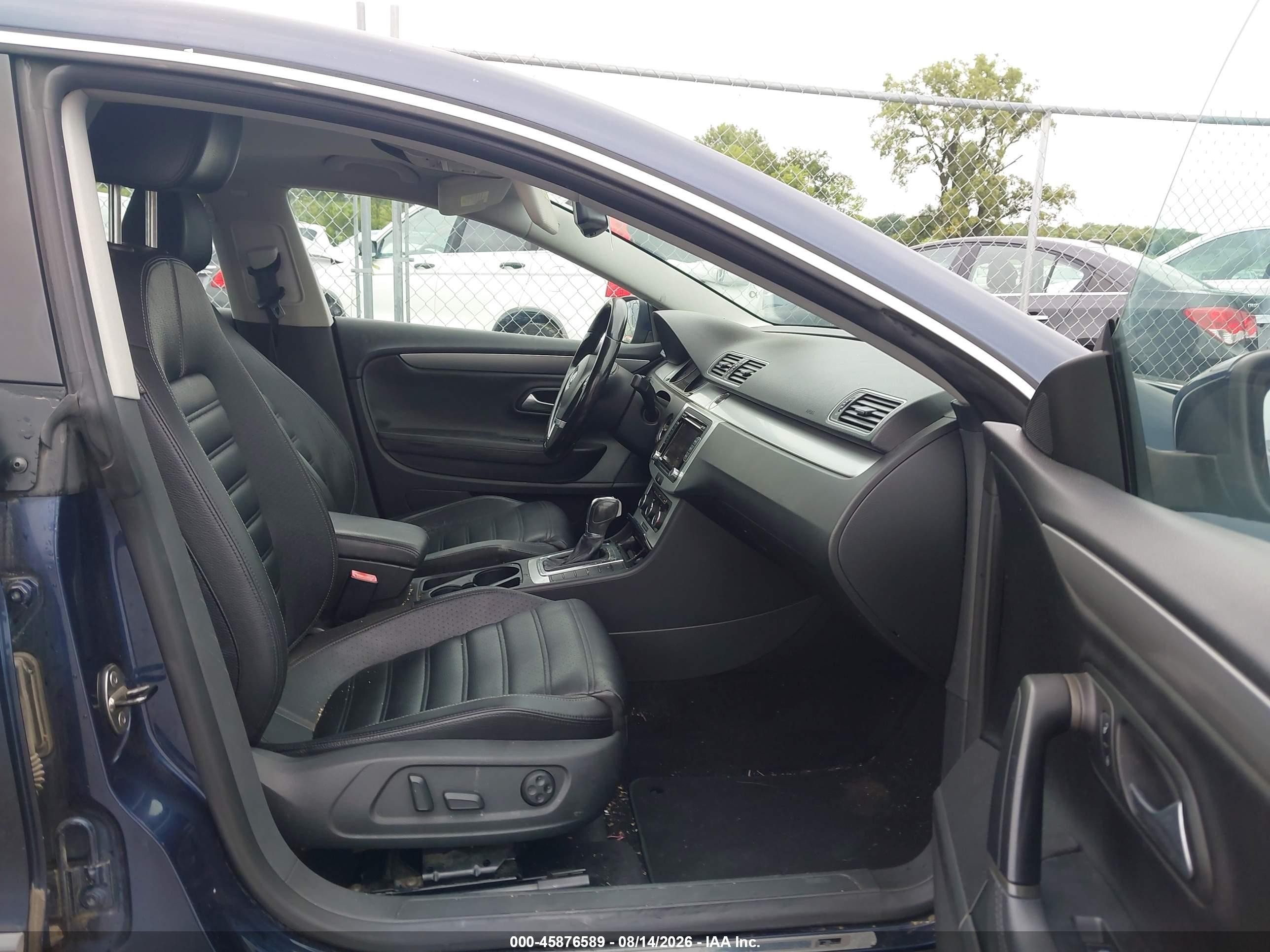 2012 Volkswagen Cc   Blue vin: WVWMN7AN4CE503544