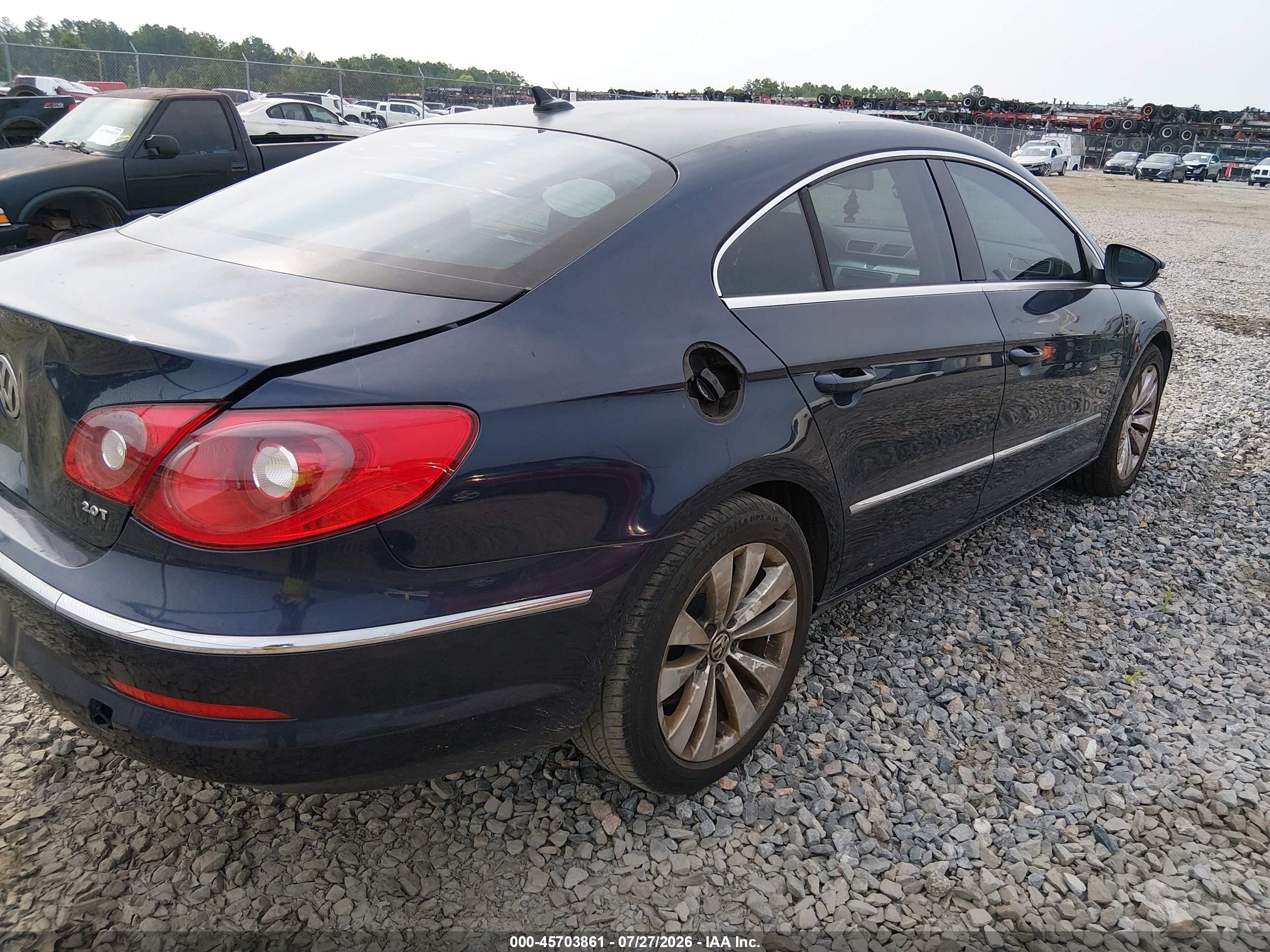 2012 Volkswagen Cc Sport Синий vin: WVWMN7AN4CE514365
